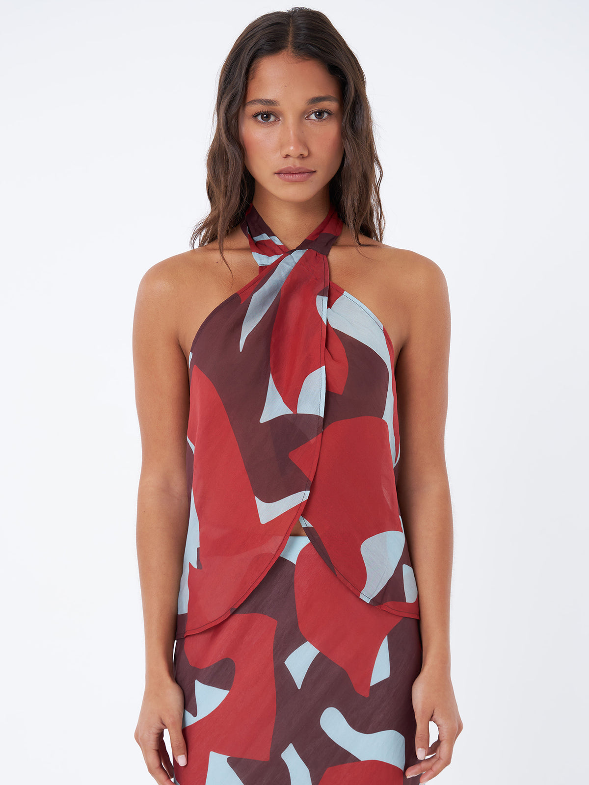 Lulu & Rose Kelsey Draped Halter Top | Majorca