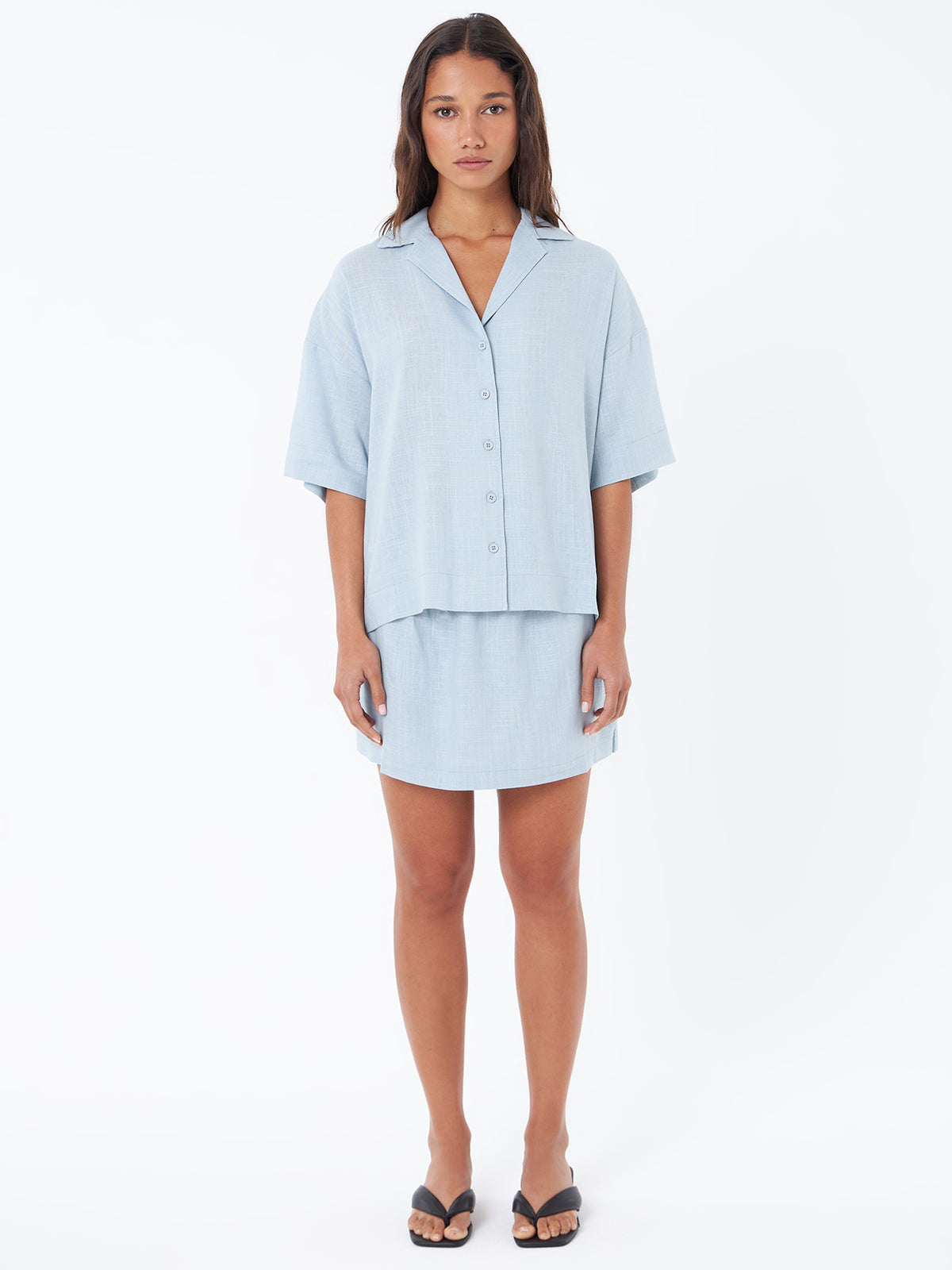 Lulu & Rose L&R Boxy Shirt In Icy Aqua | Icy Aqua