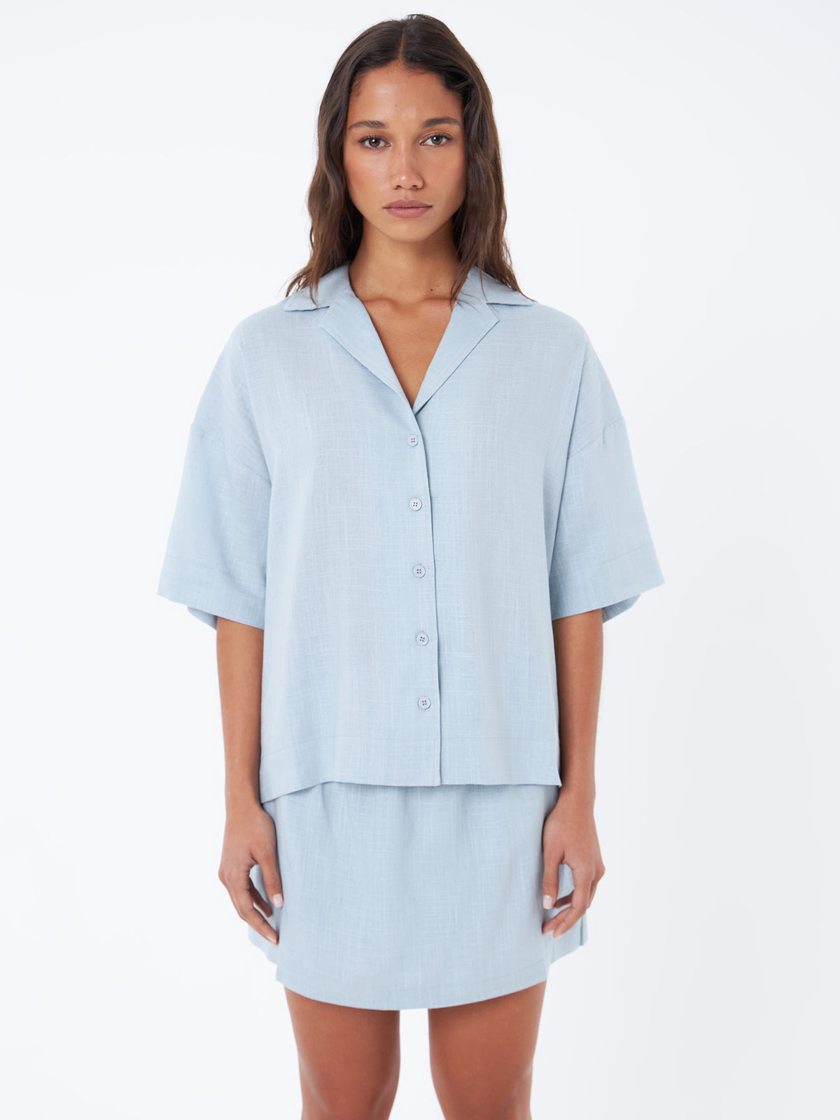 Lulu & Rose L&R Boxy Shirt In Icy Aqua | Icy Aqua