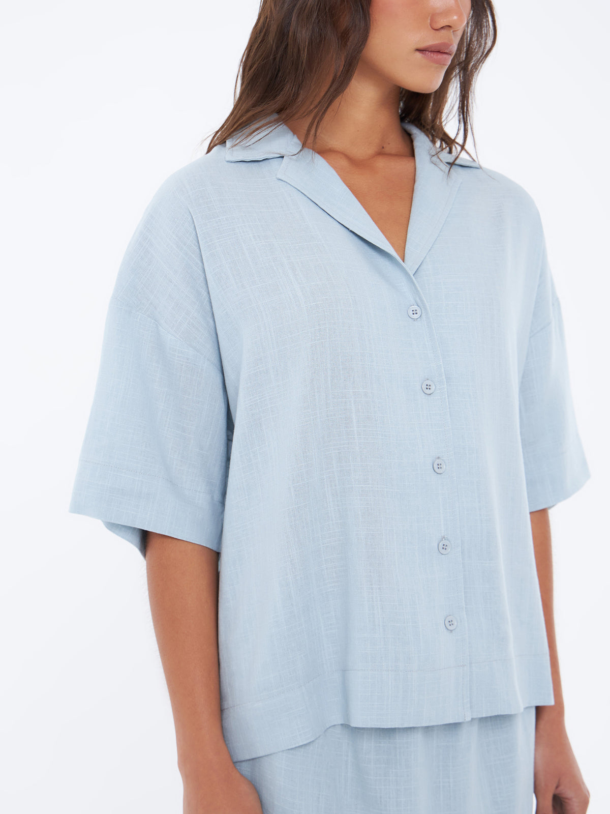 Lulu & Rose L&R Boxy Shirt In Icy Aqua | Icy Aqua