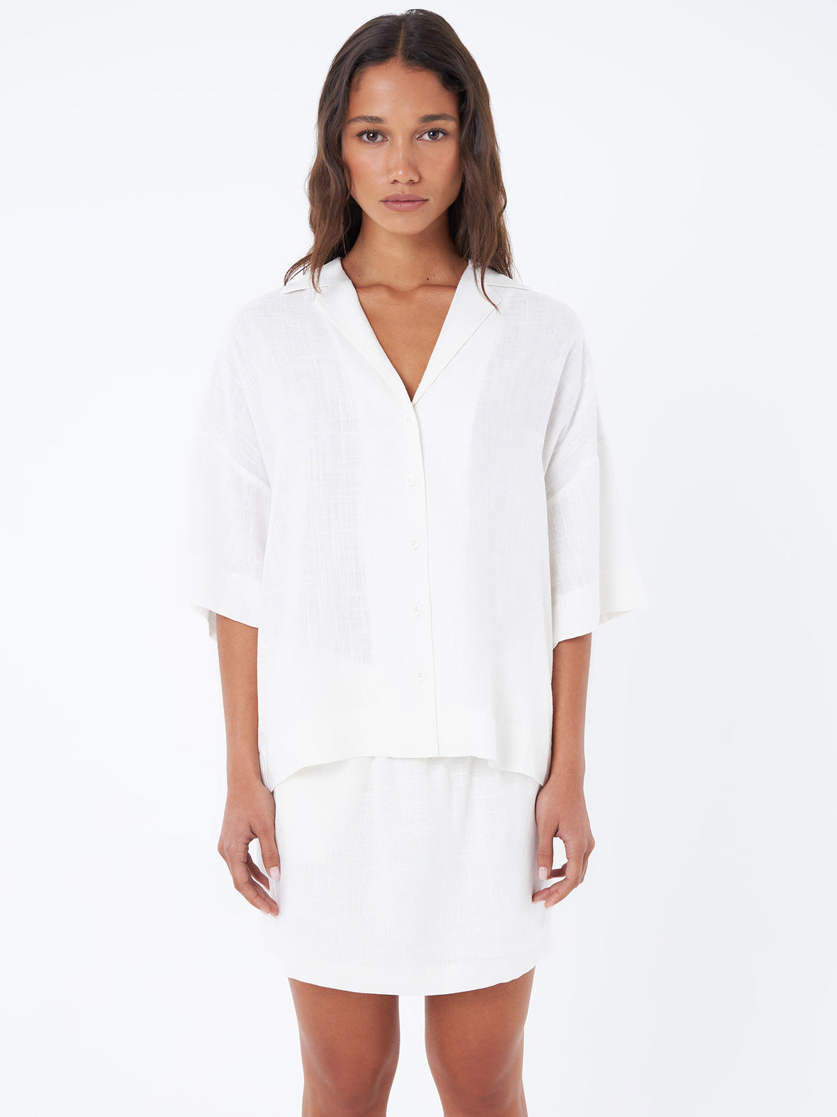 Lulu & Rose L&R Boxy Shirt In Off White | Off White