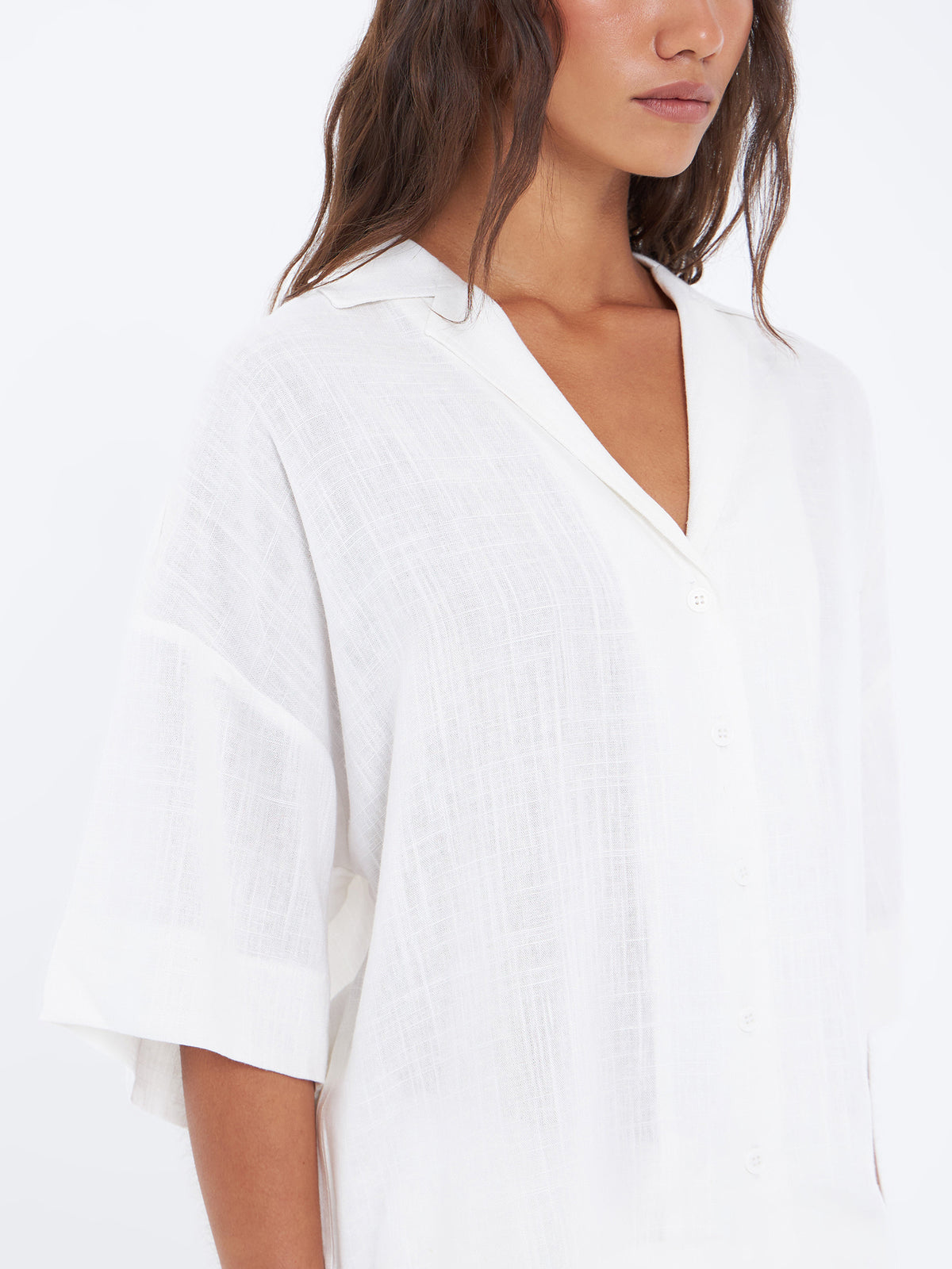 Lulu & Rose L&R Boxy Shirt In Off White | Off White