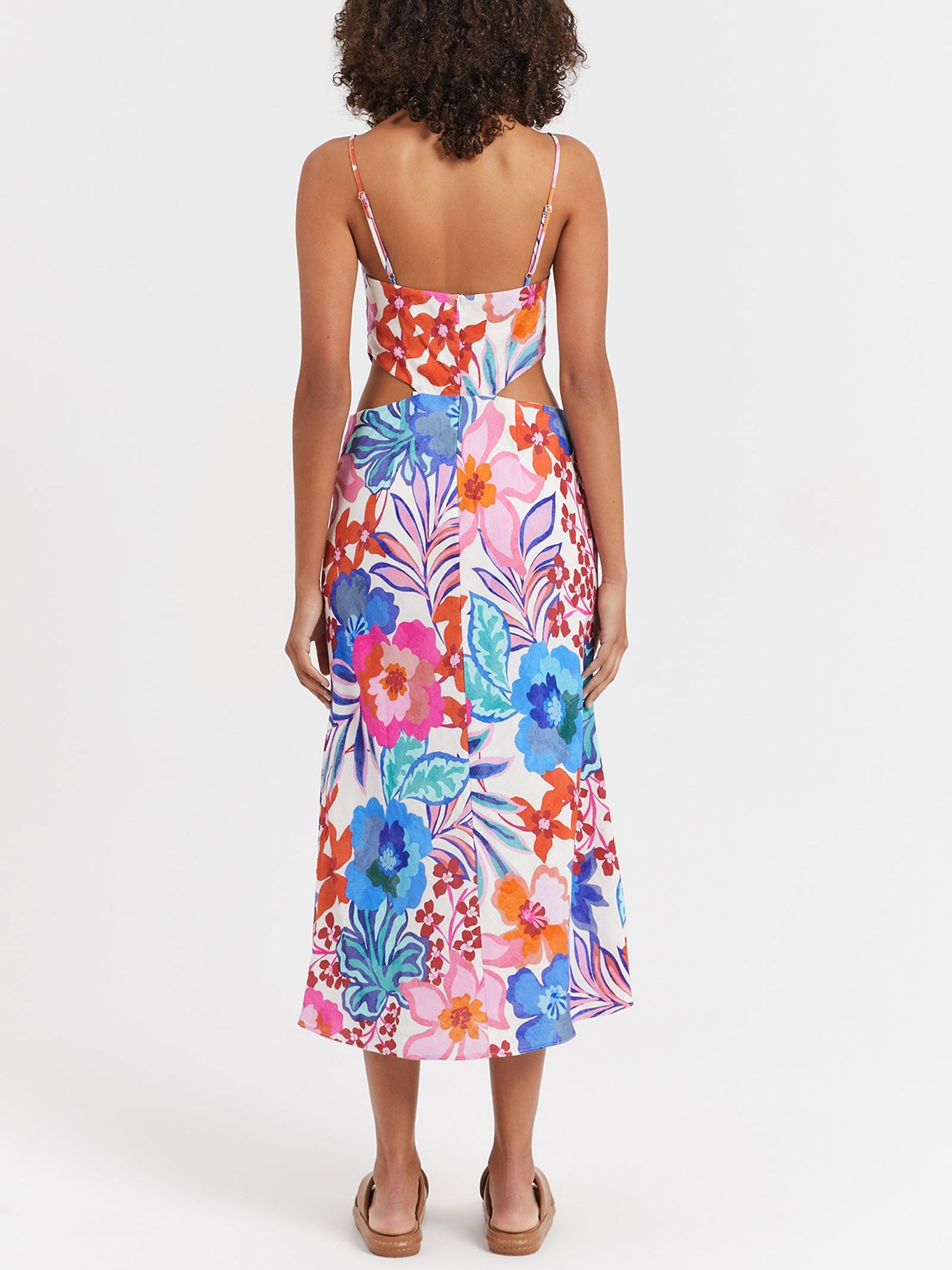 Malia Midi Dress in Tropicana