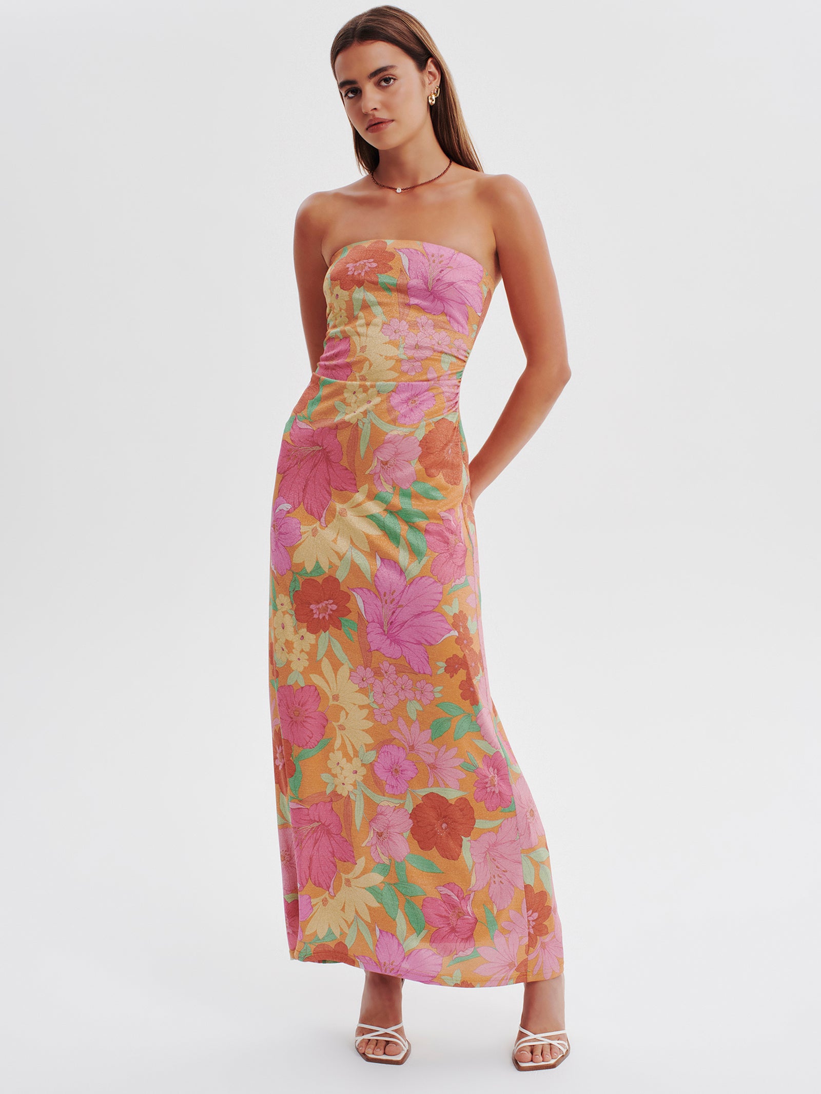 Ownley Luminous Maxi Dress in Metallic Tropic | Glue Store