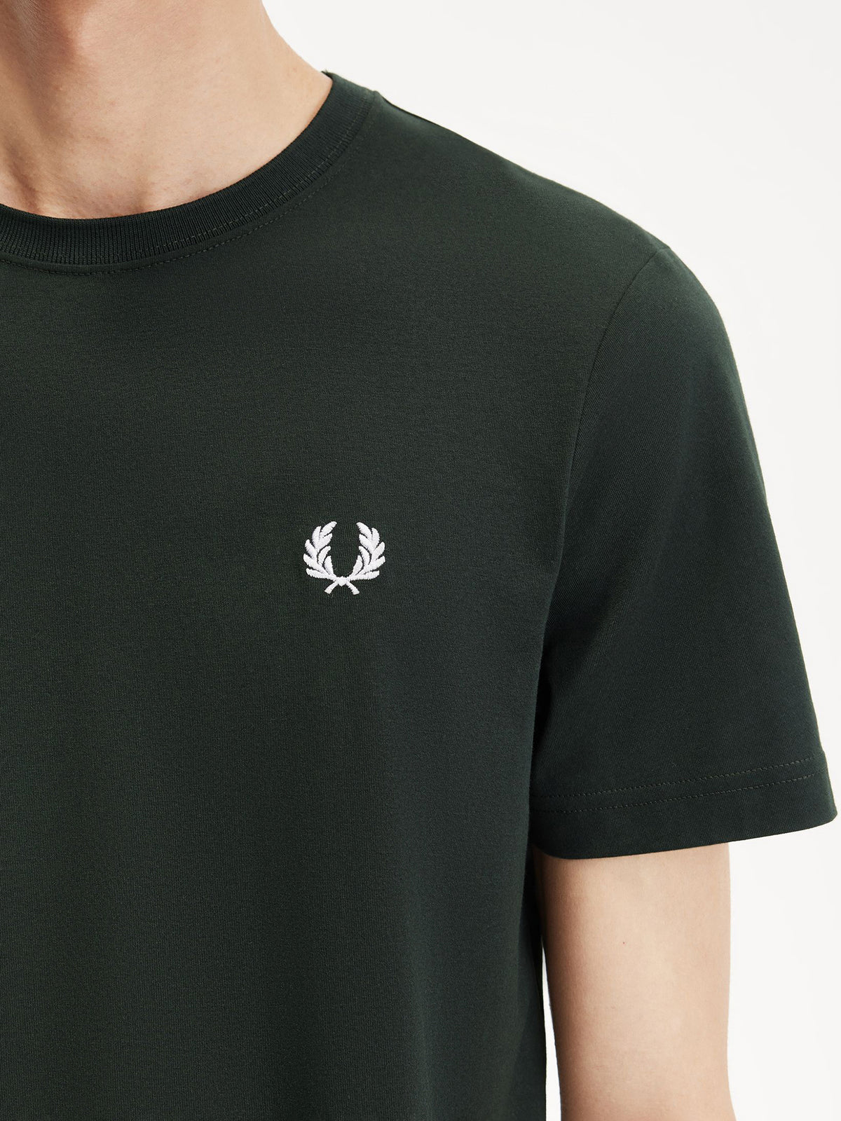 Fred Perry Crew Neck T Shirt | Night Green