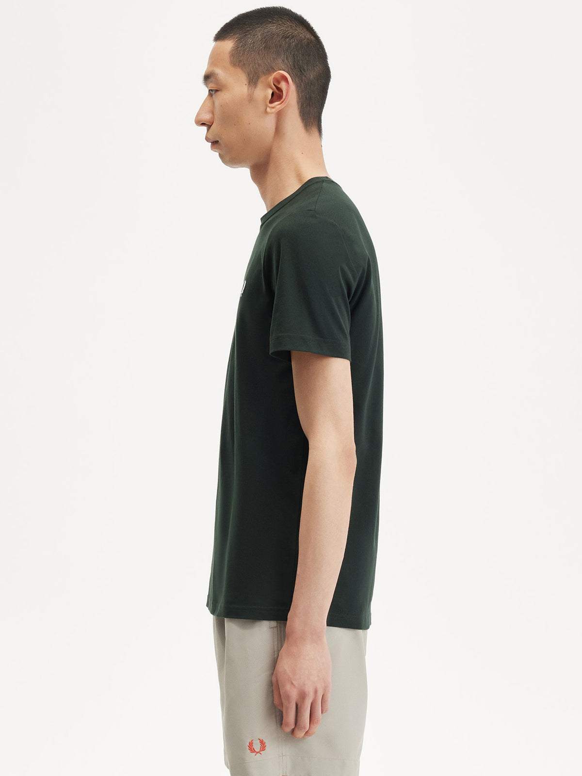 Fred Perry Crew Neck T Shirt | Night Green