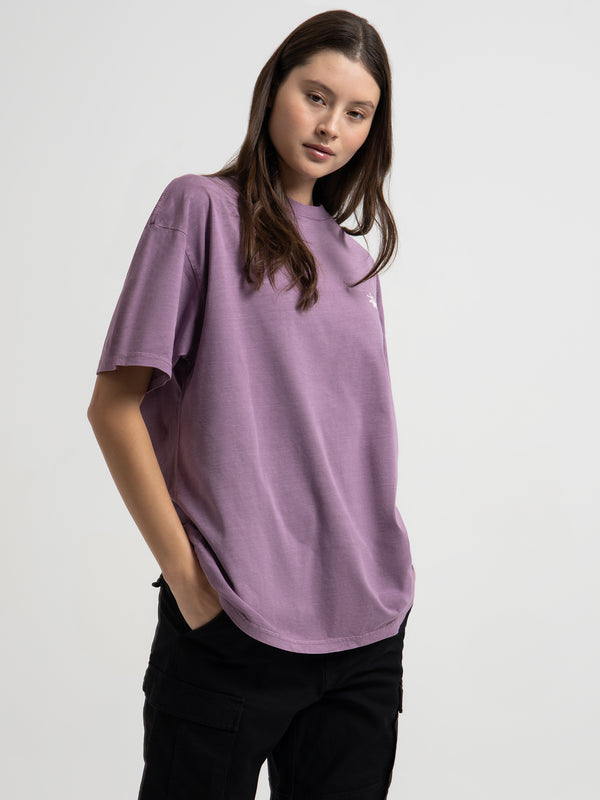 Stussy Graffiti Pigment Relaxed T-Shirt in Pigment Orchid | Glue Store