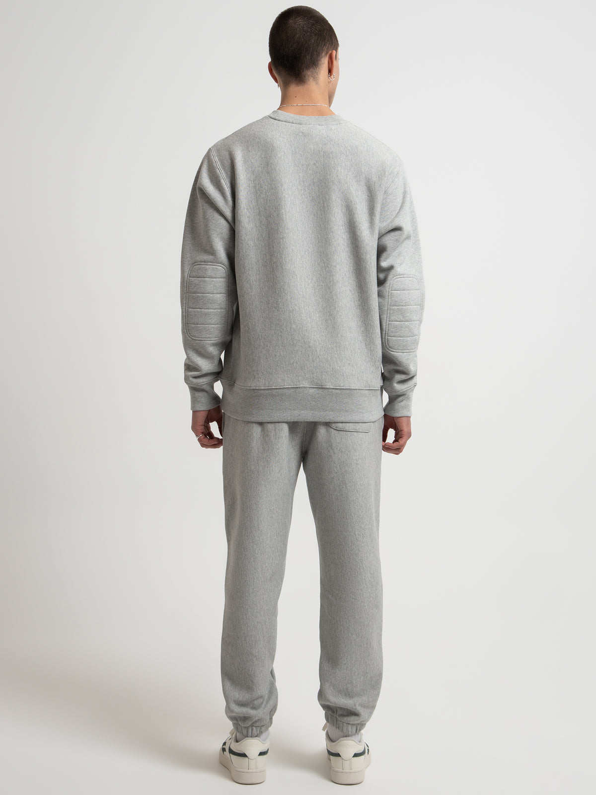 Champion Reverse Weave Clubhouse Crew in Oxford Heather | Oxford Hea