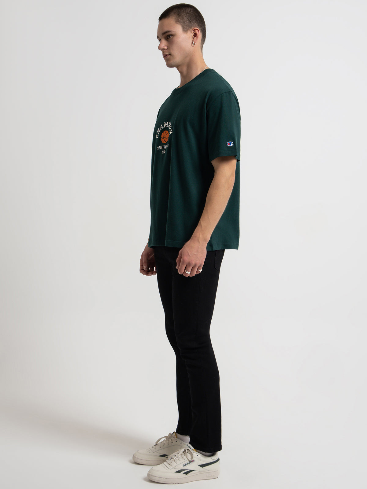 Champion Heritage Clubhouse T-Shirt in Midfield Green | Midfield