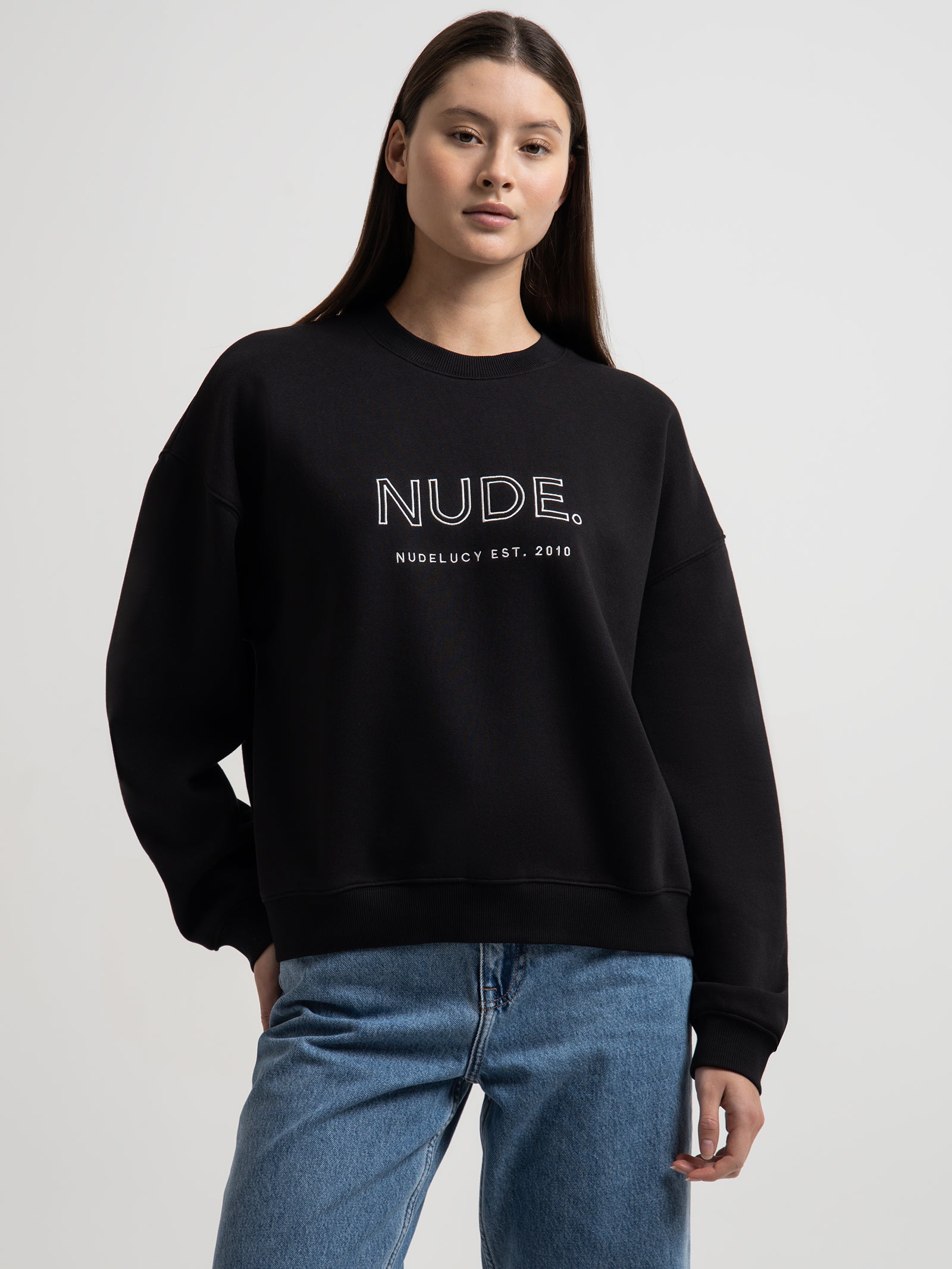 Nude lucy Nude. Origins Sweat in Black Black | Glue Store