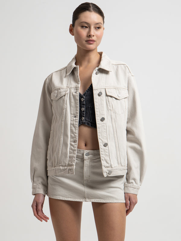 Slouch Jacket in Chalk - Glue Store