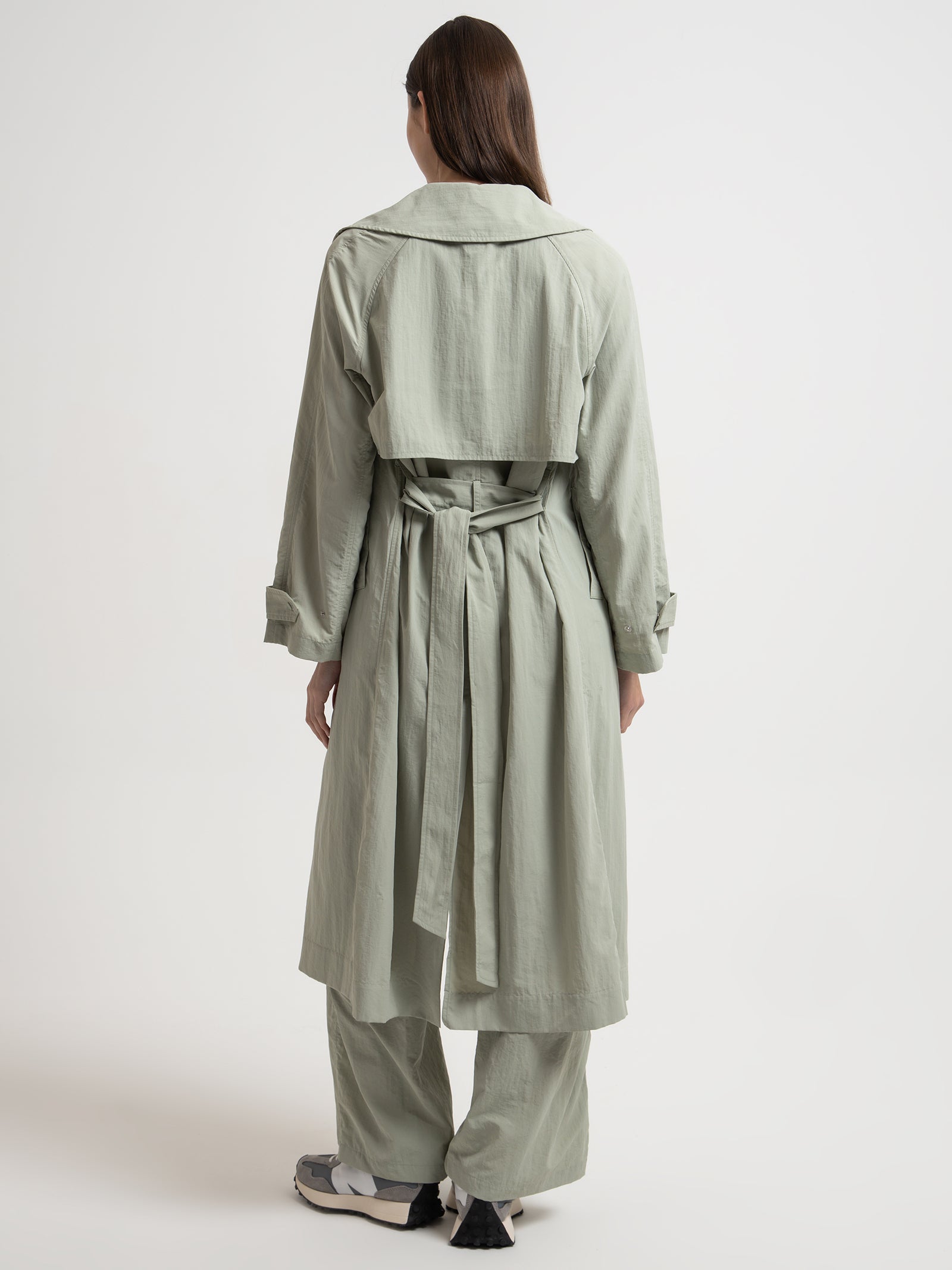 Senega Trench Coat in Pistachio