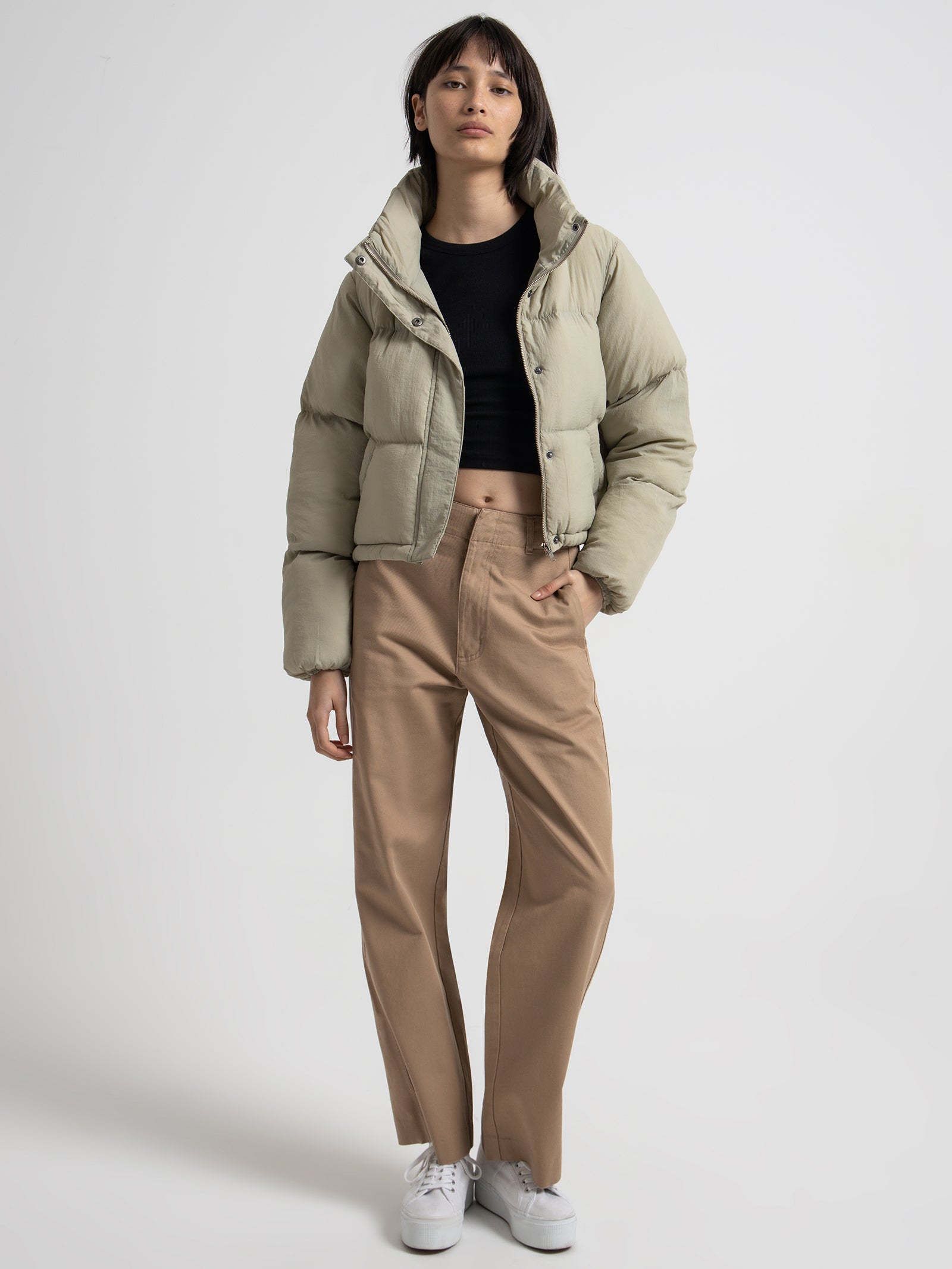 Nude lucy Topher Puffer Jacket in Cucumber Green Cucumber | Glue Store