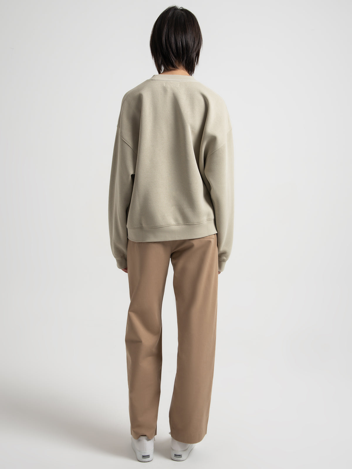 Nude Lucy Goya Oversized Crew Sweater in Cucumber Green | Cucumber