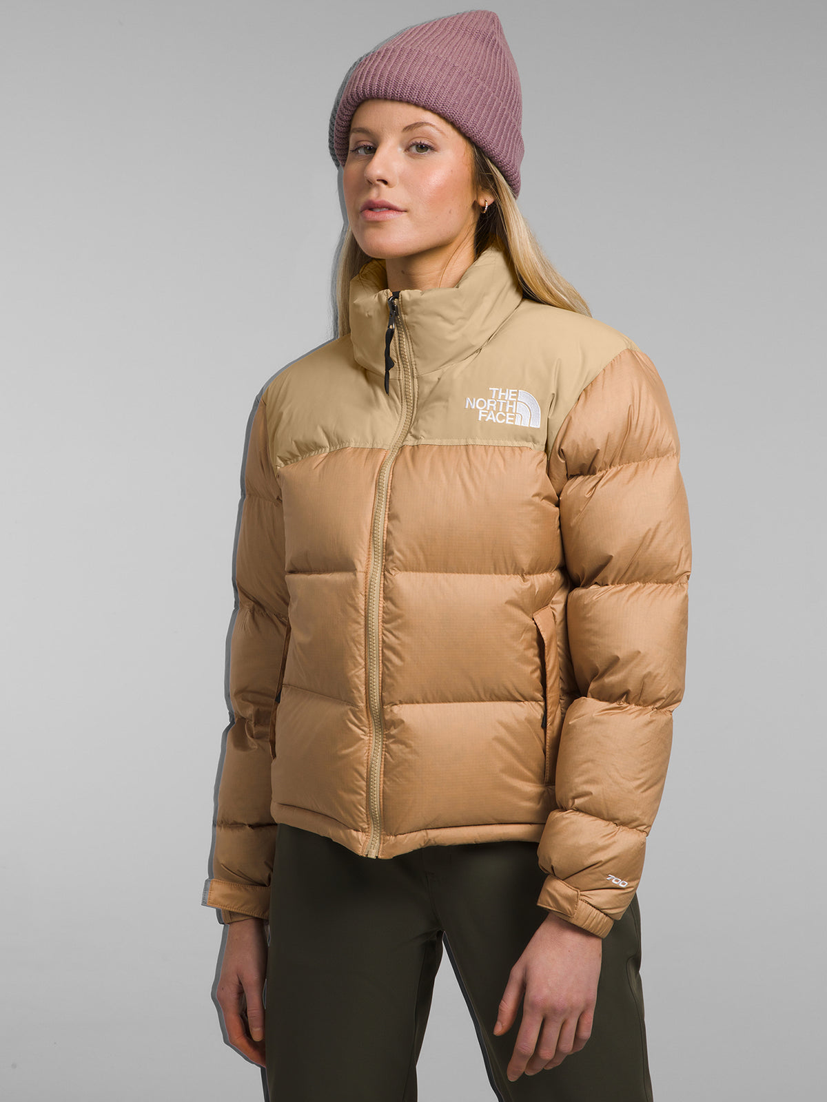 The North Face 1996 Retro Nuptse Jacket in Almond Khaki | Almond Khaki