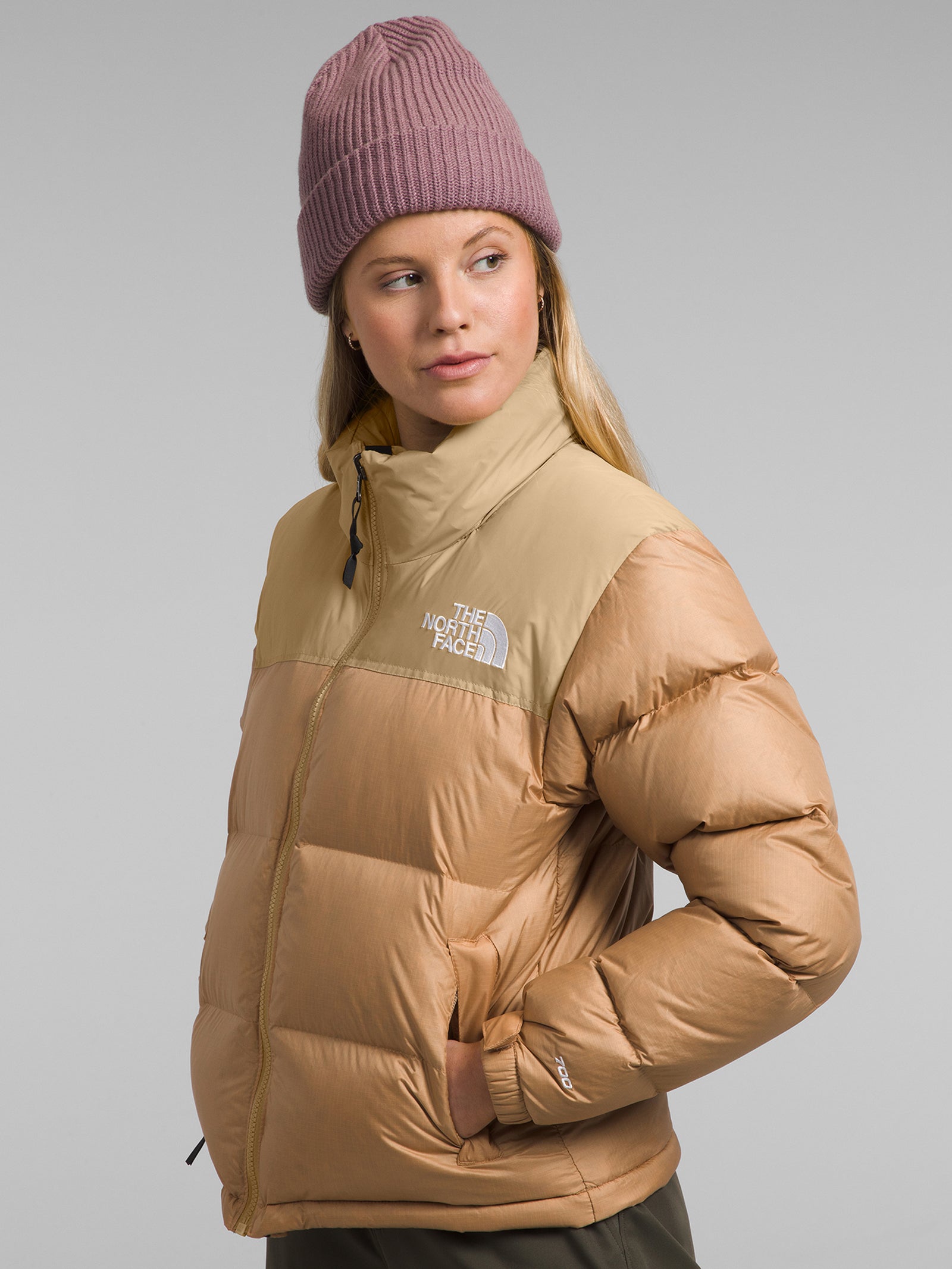 1996 Retro Nuptse Jacket in Almond Khaki