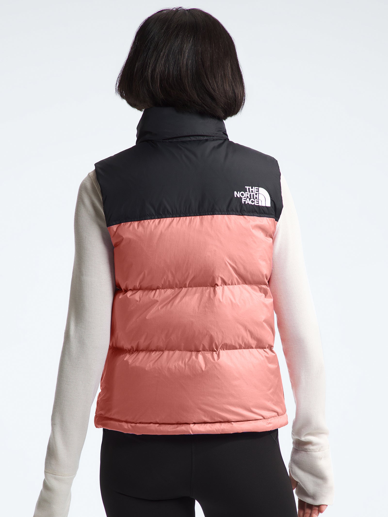 1996 Retro Nuptse Vest in Light Mahogany