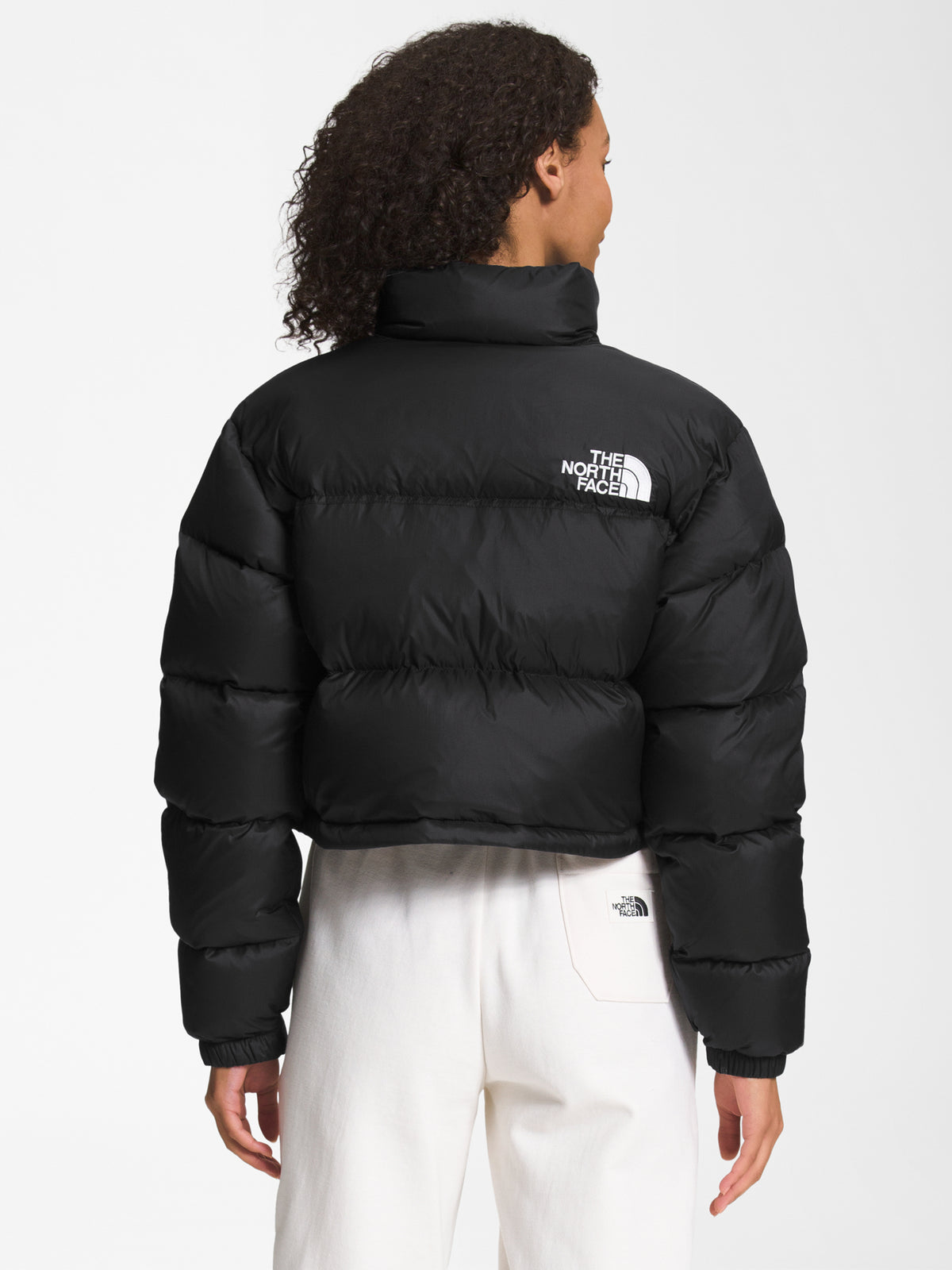 The North Face Nuptse Short Puffer Jacket in Black | Black