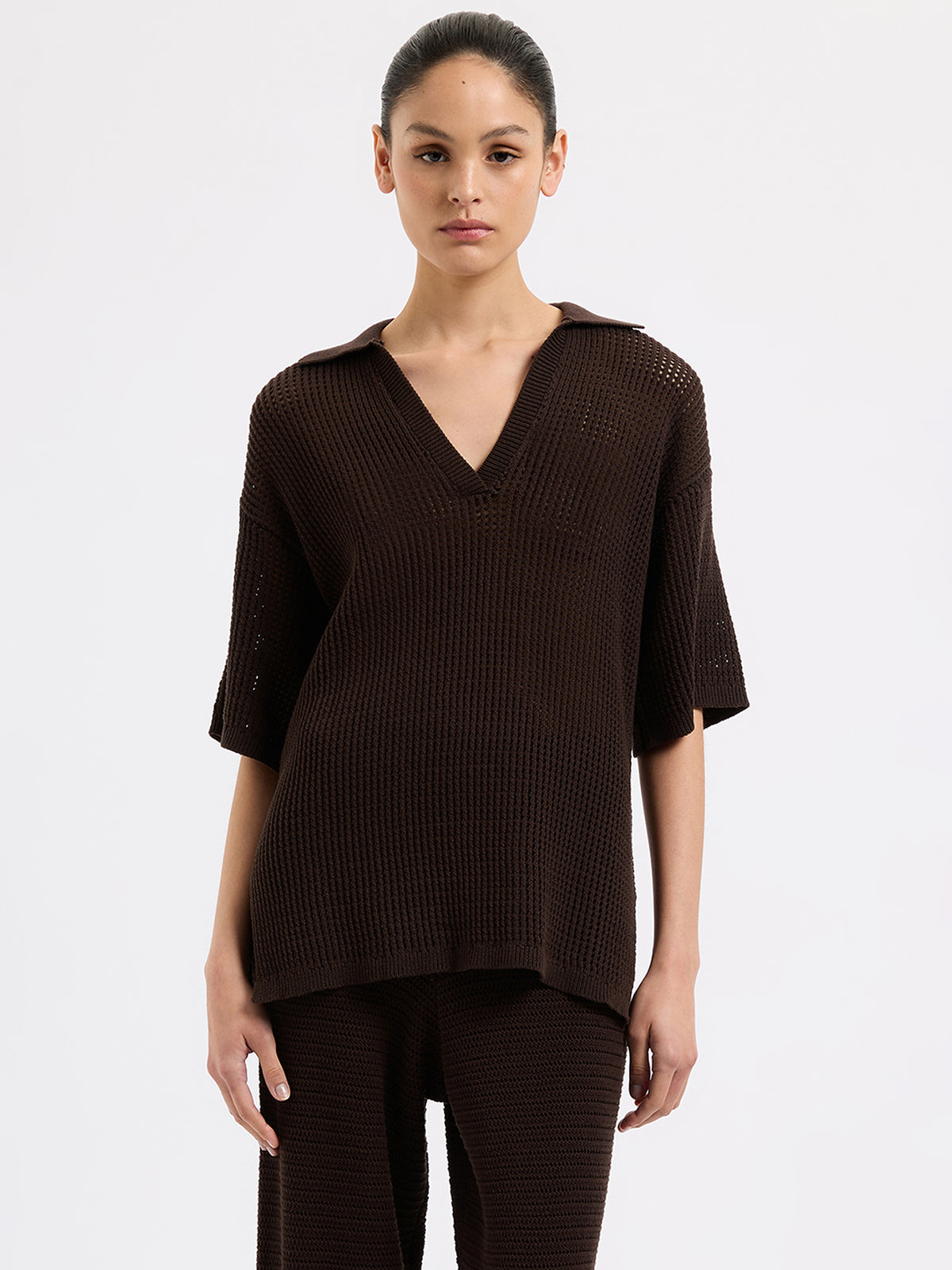 Nude Lucy Willow Crochet Tunic | Espresso