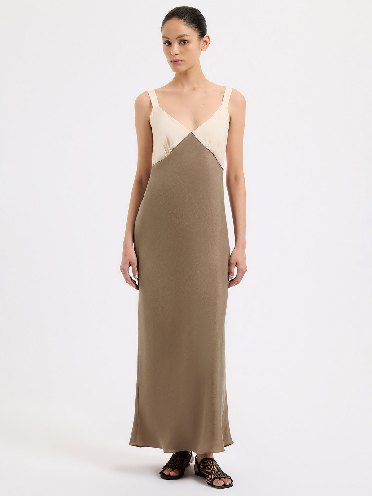 Nude Lucy Seshni Tencel Slip Dress | Chestnut Splice