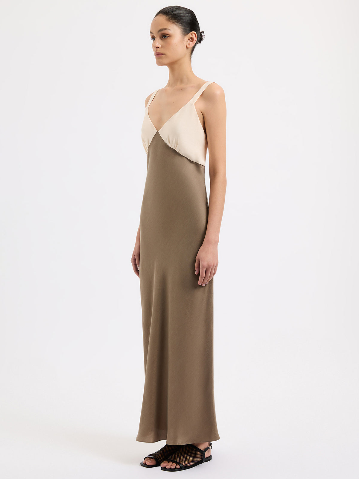 Nude Lucy Seshni Tencel Slip Dress | Chestnut Splice