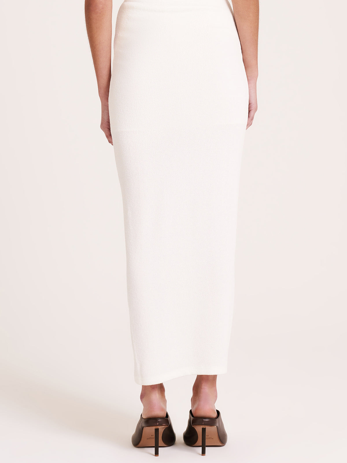 Nude Lucy Peta Ruched Skirt in Salt | Salt