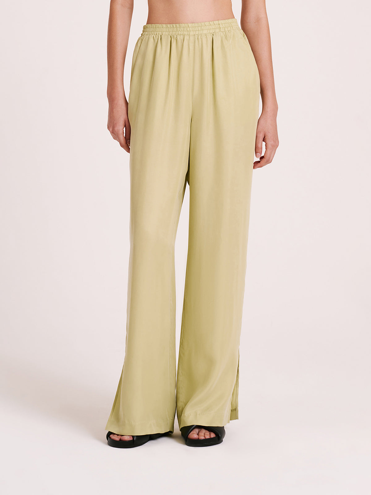 Nude Lucy Dara Cupro Pants in Lime | Lime