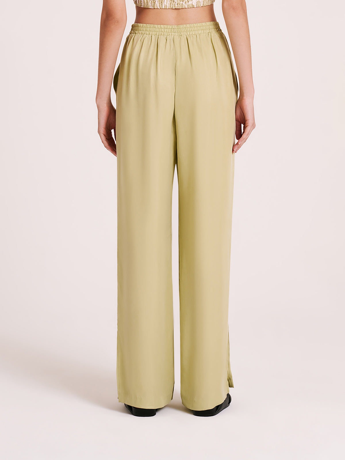 Nude Lucy Dara Cupro Pants in Lime | Lime