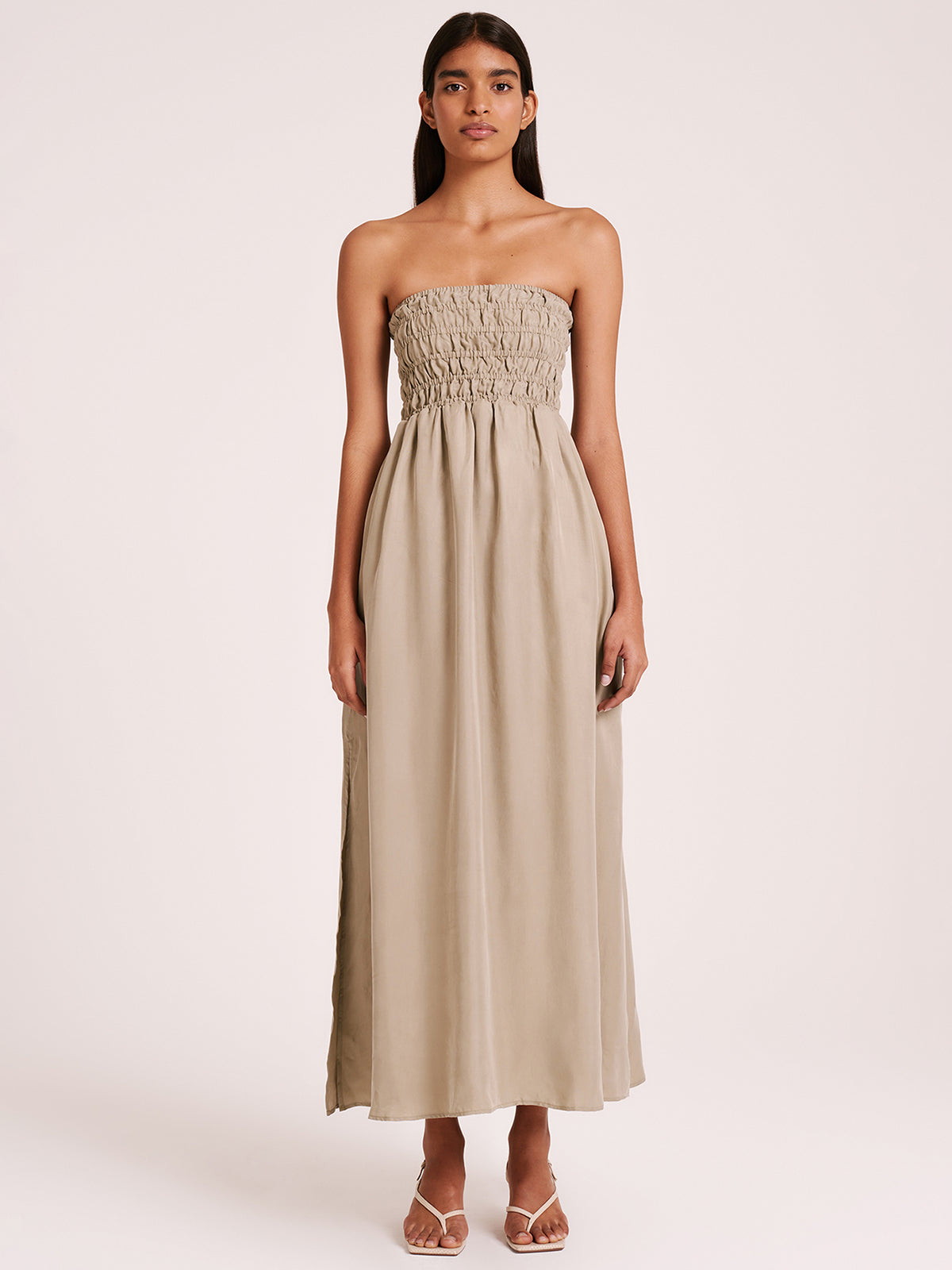 Nude Lucy Zuri Maxi Dress in Olive | Olive