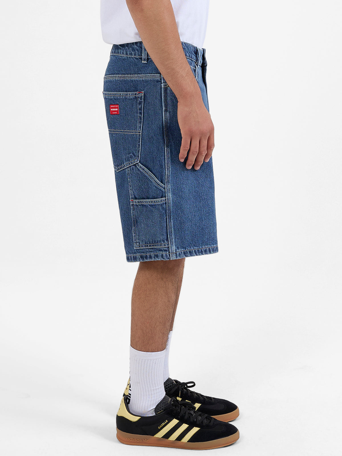 Worship Playtime Carpenter Short | Worn Blue Rinse