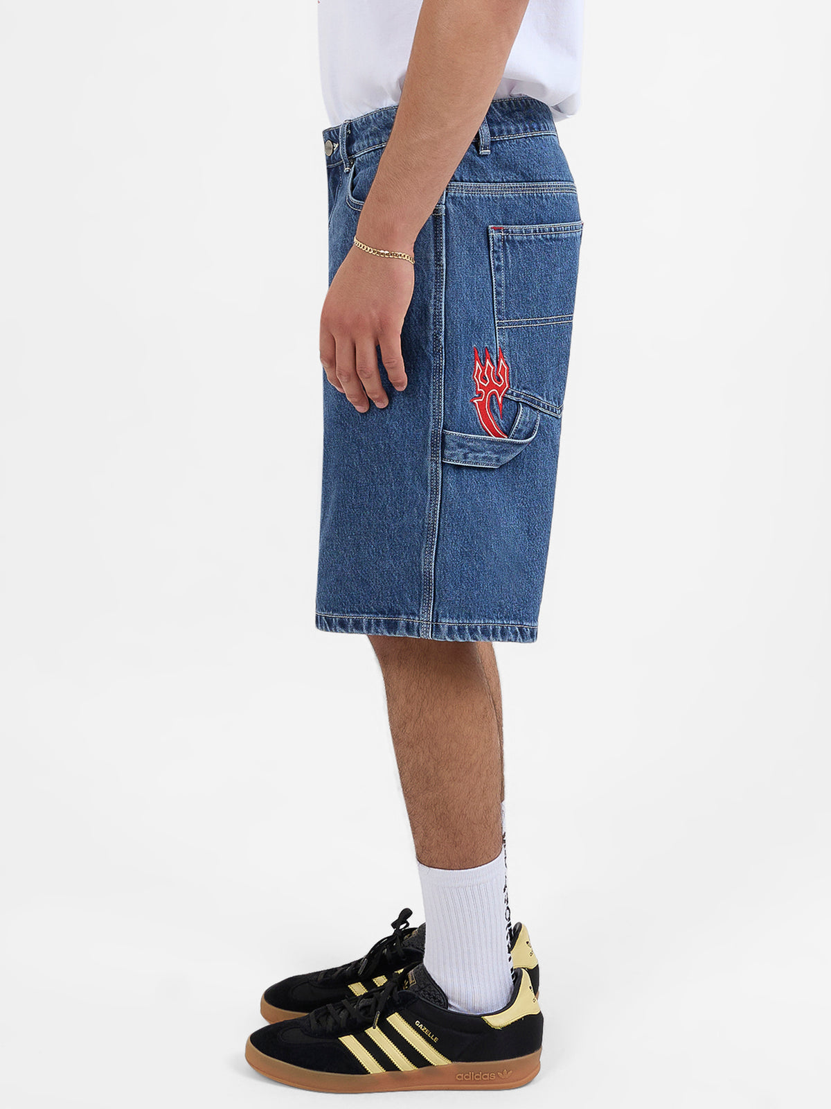 Worship Playtime Carpenter Short | Worn Blue Rinse