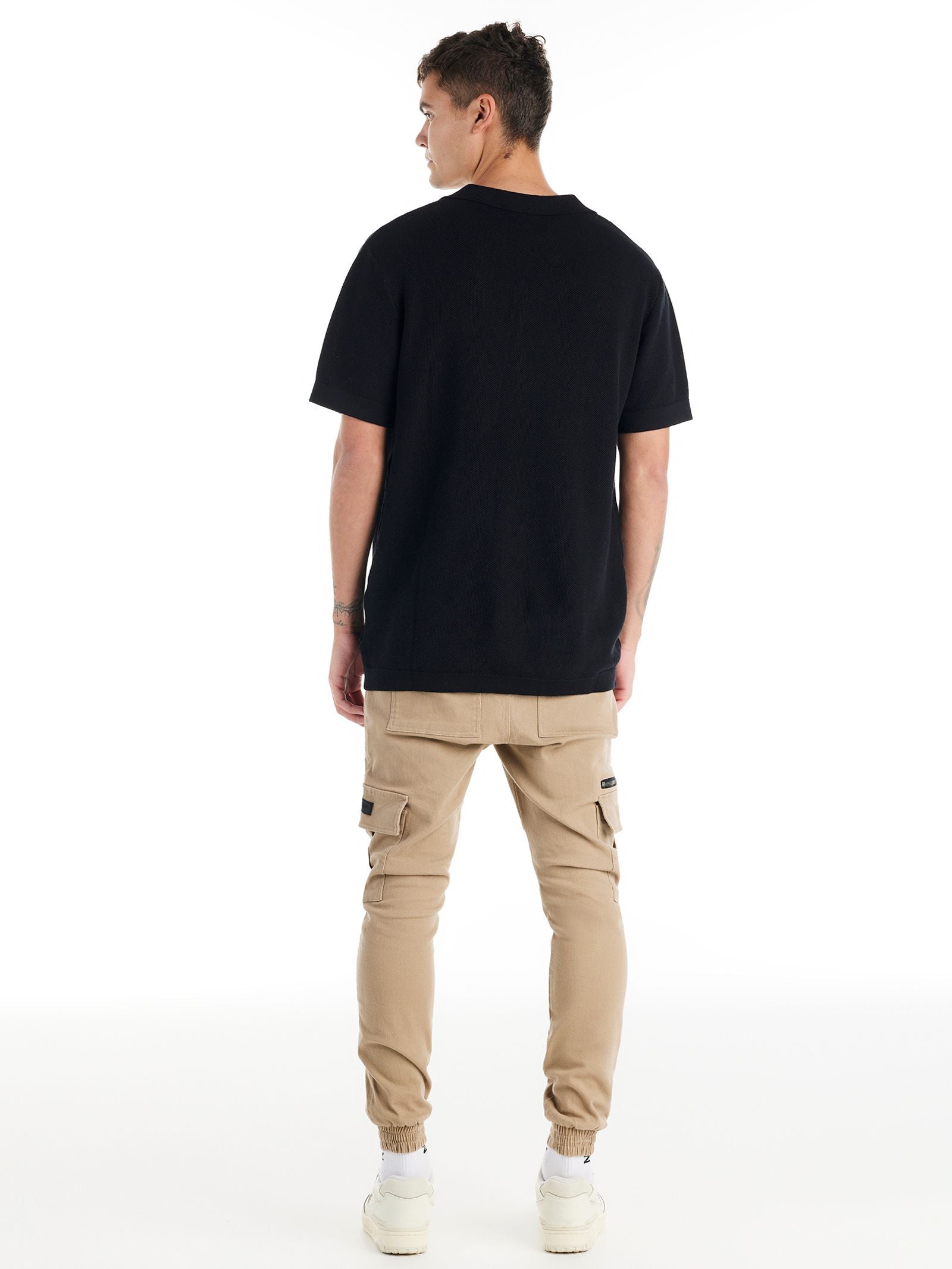 St Tropez Short Sleeve Shirt in Black - Glue Store