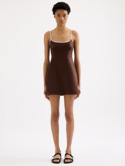 Bria Linen Mini Dress