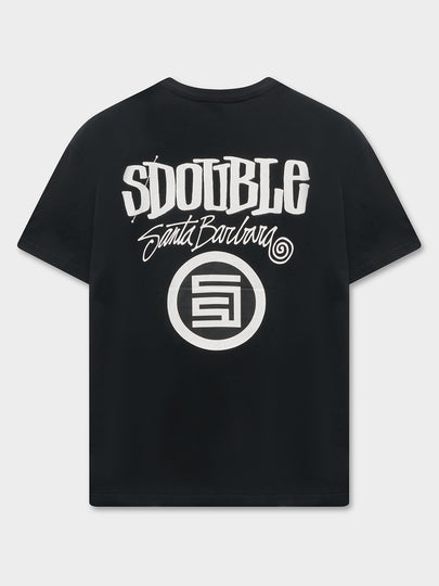 Combo Platter Tee In Washed Black