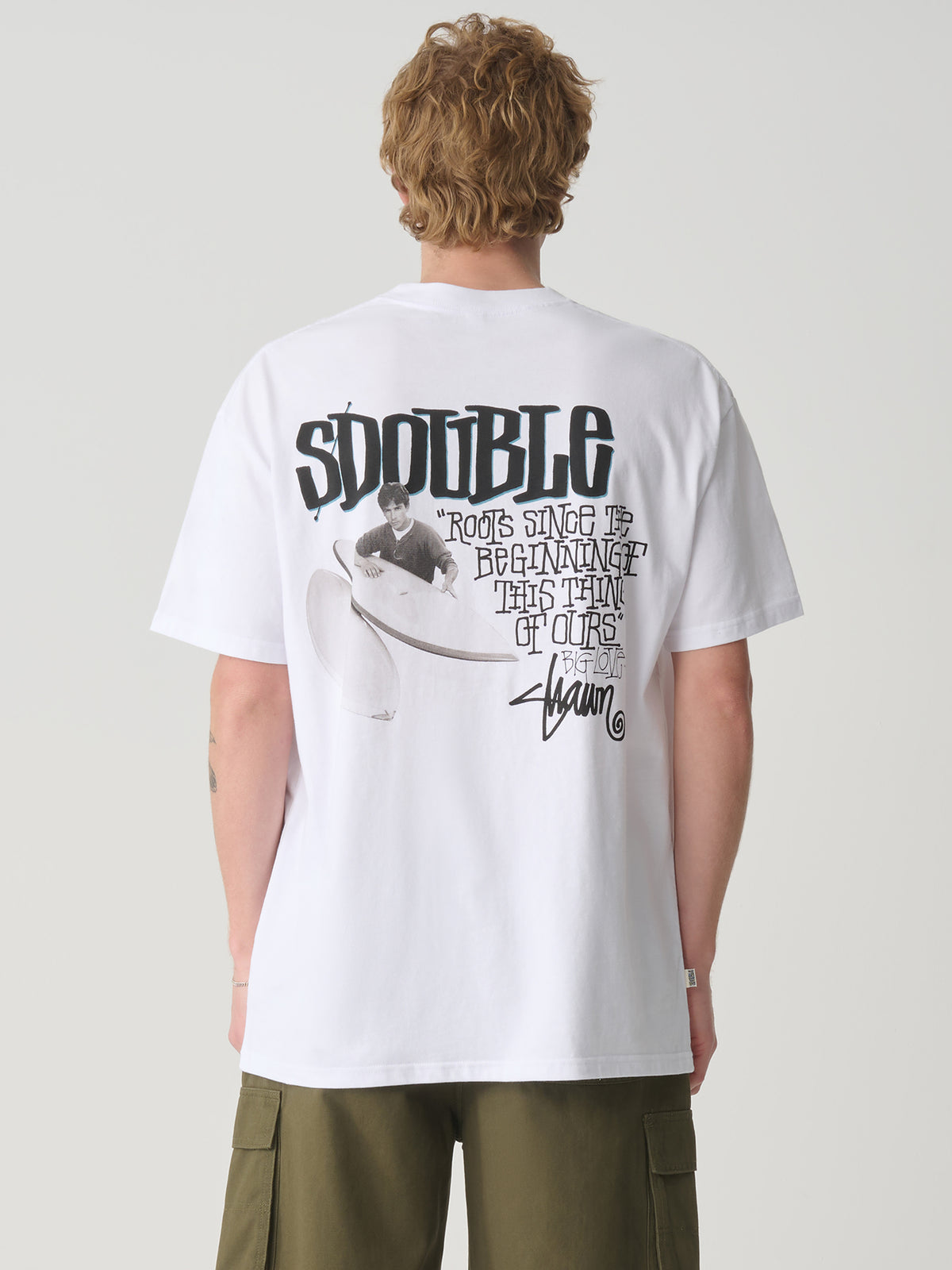 S-Double Pintails Tee In White | White