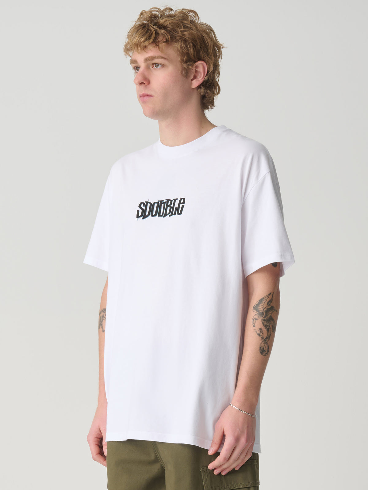 S-Double Pintails Tee In White | White