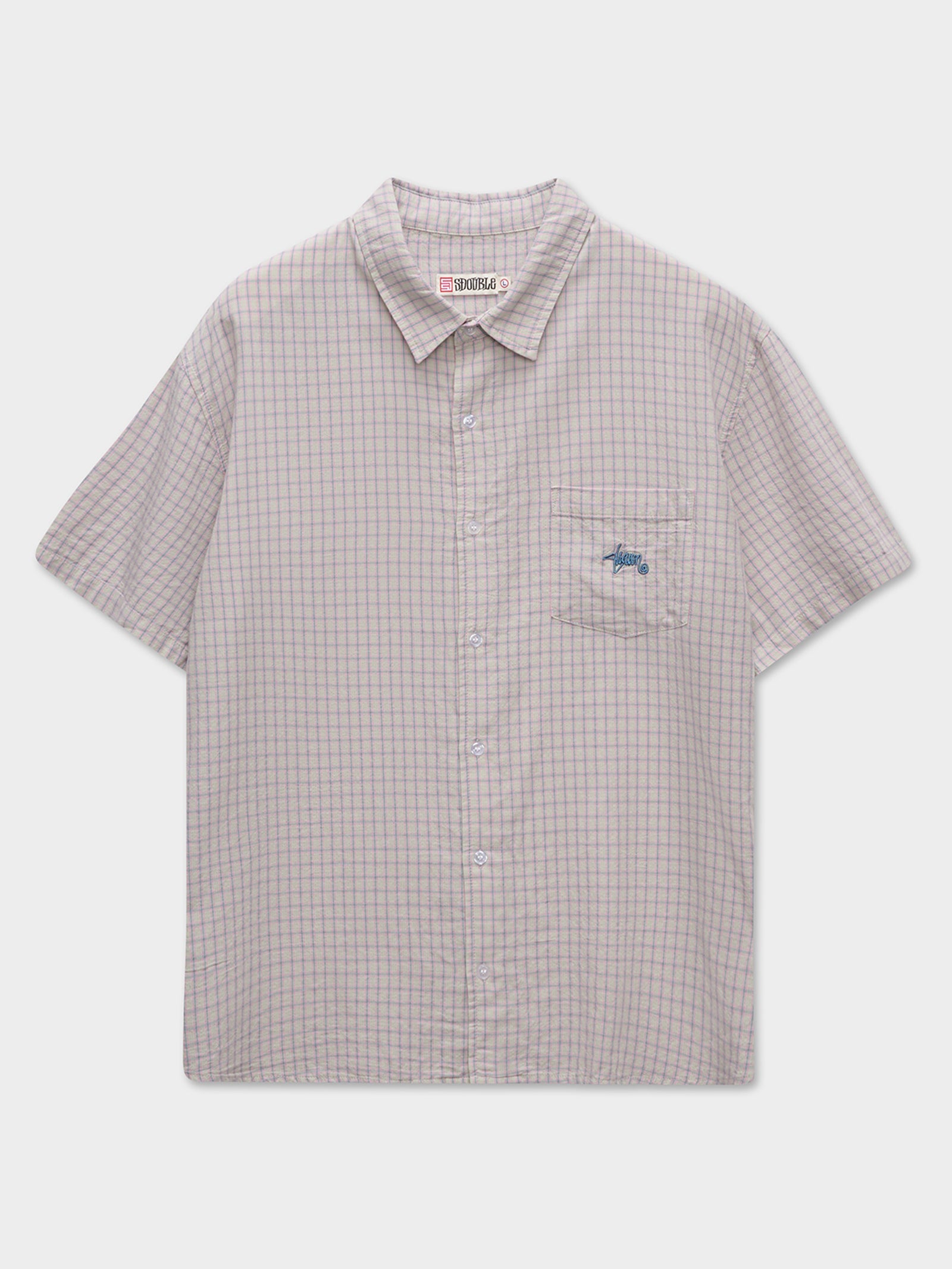 Card Check Shirt In Pink