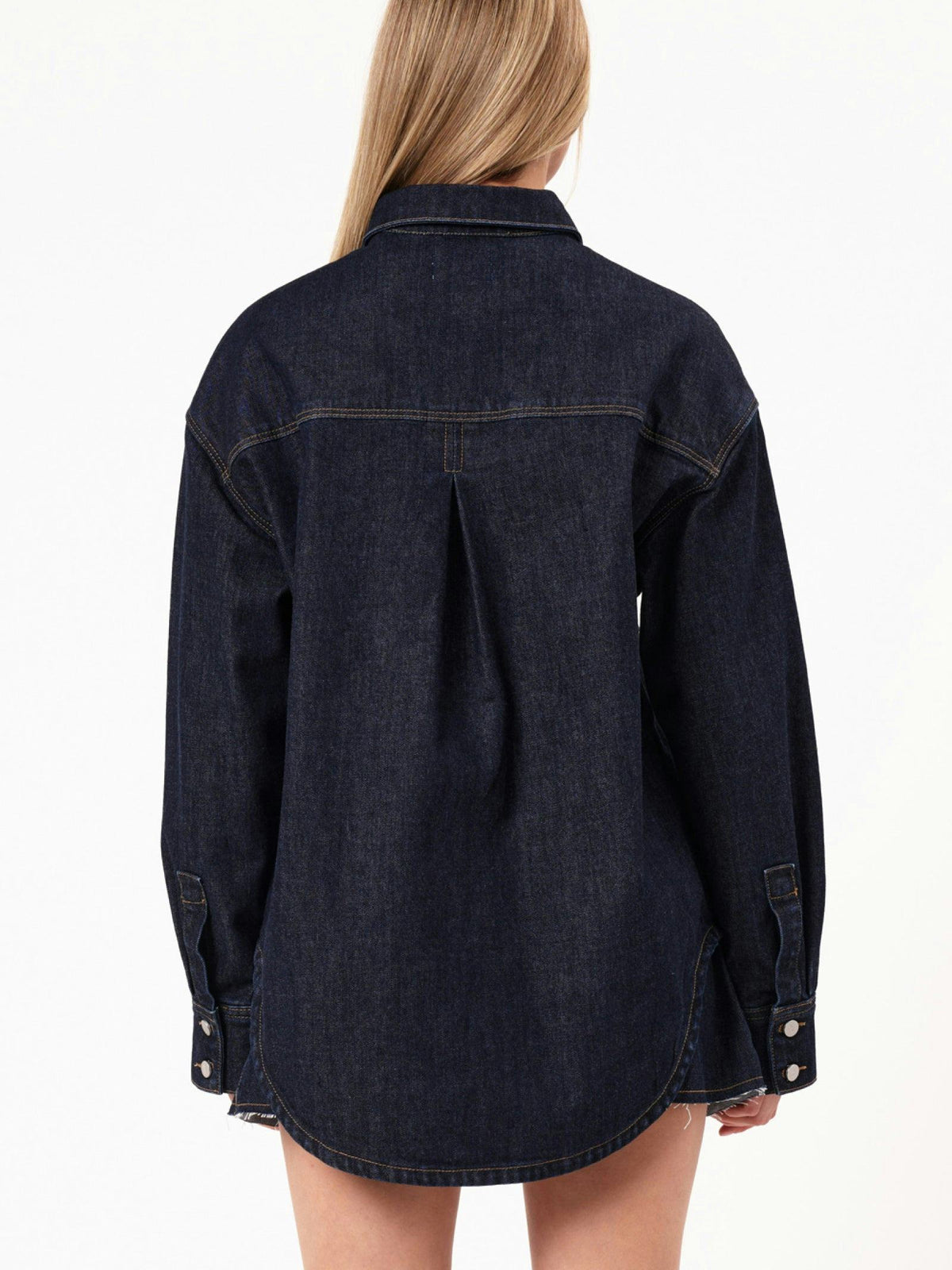 Abrand Denim Shacket Lila | Rinse Denim