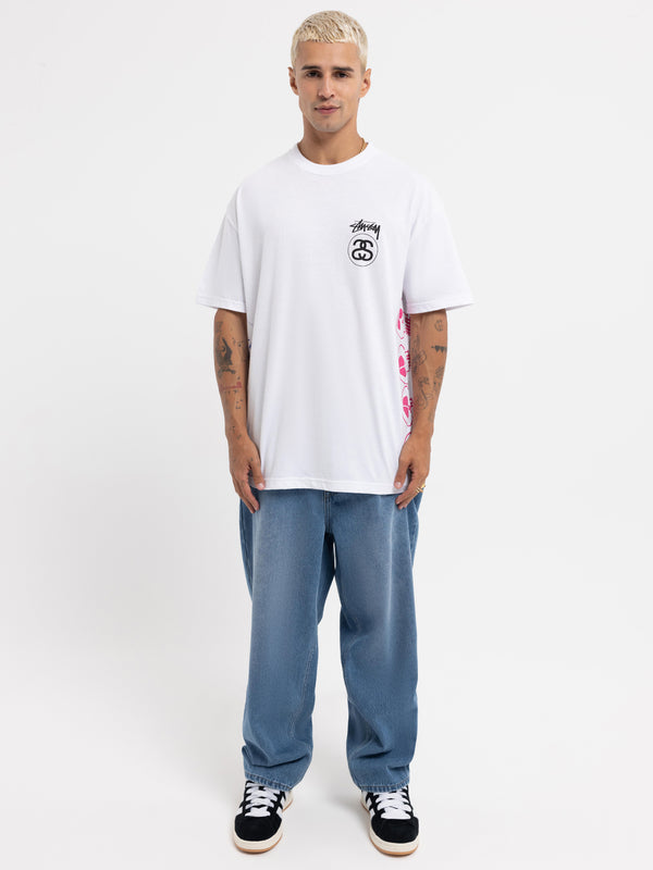 Stussy Strike Heavyweight Stussy T-Shirt White | Glue Store