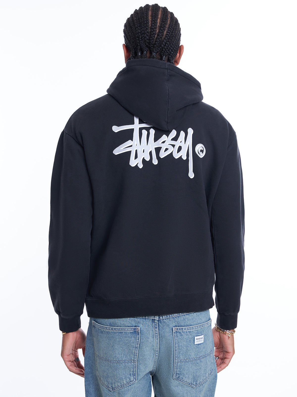 Stussy Pigment Shadow Graffiti Hood | Pigment Black