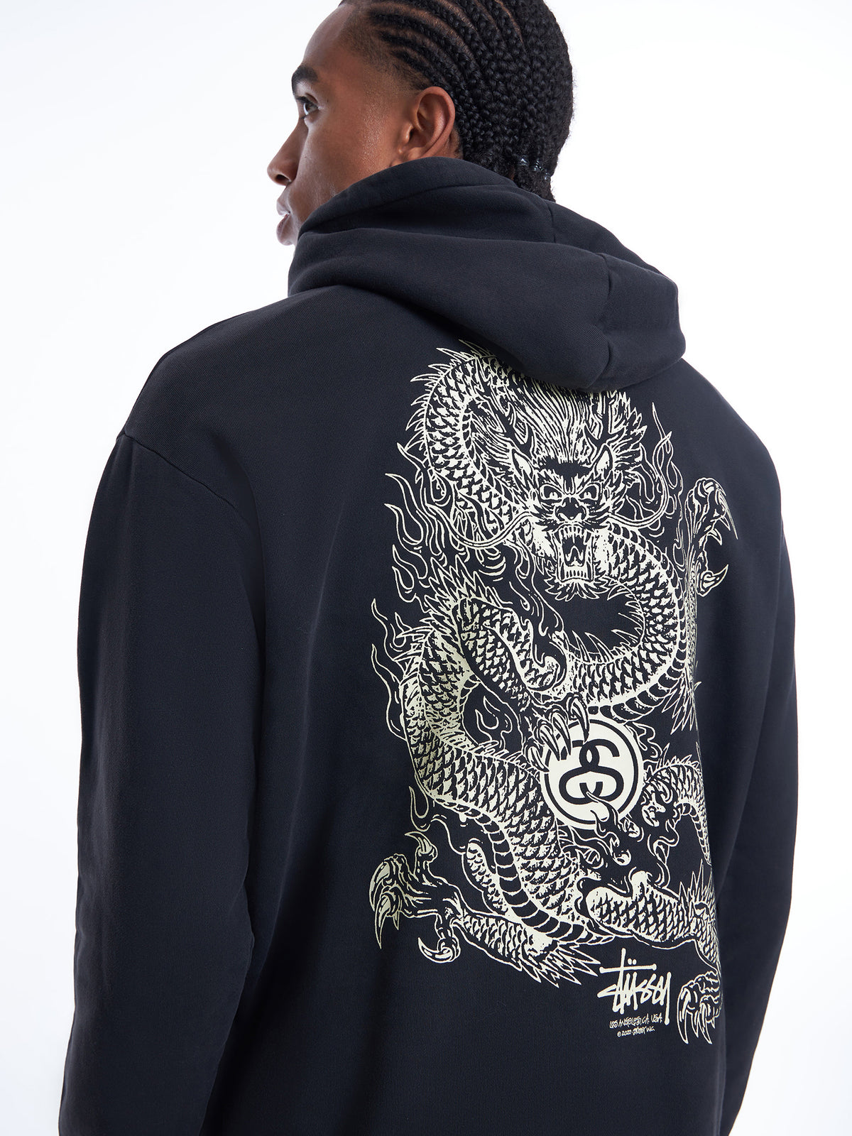 Stussy Dragon Hood | Pigment Black