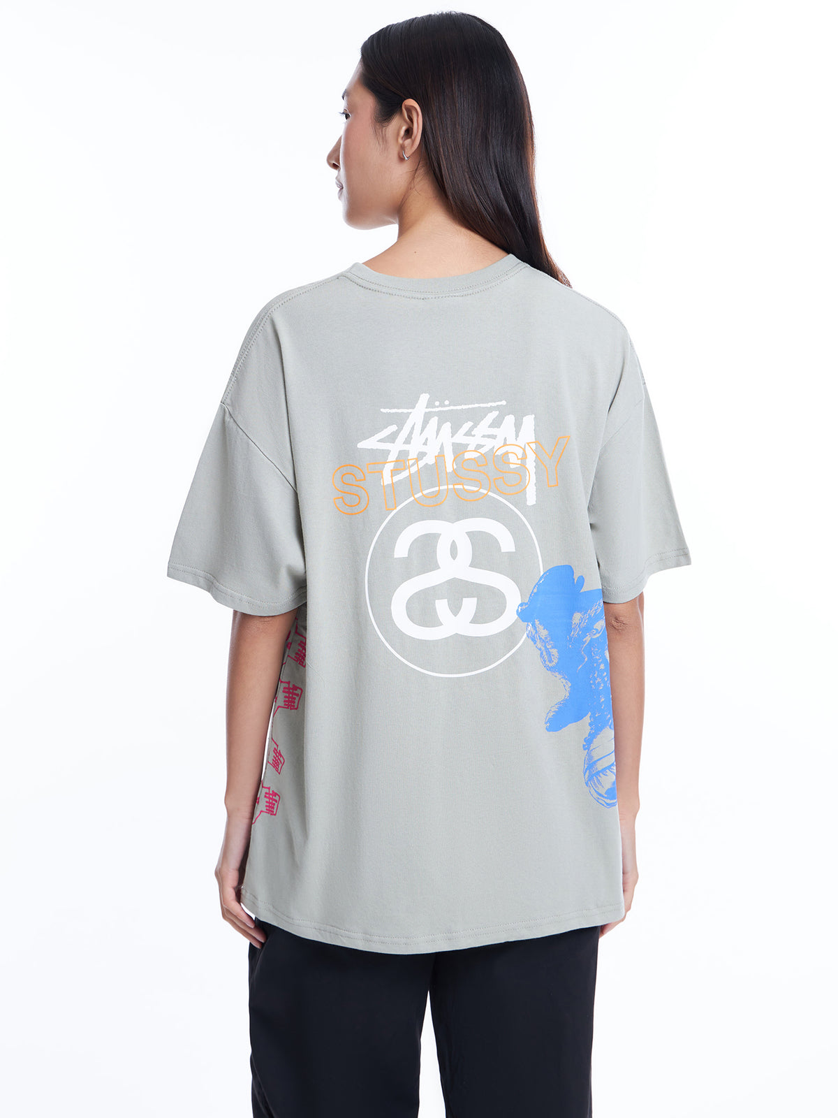 Stussy Strike Relaxed T-Shirt | Olive Grey