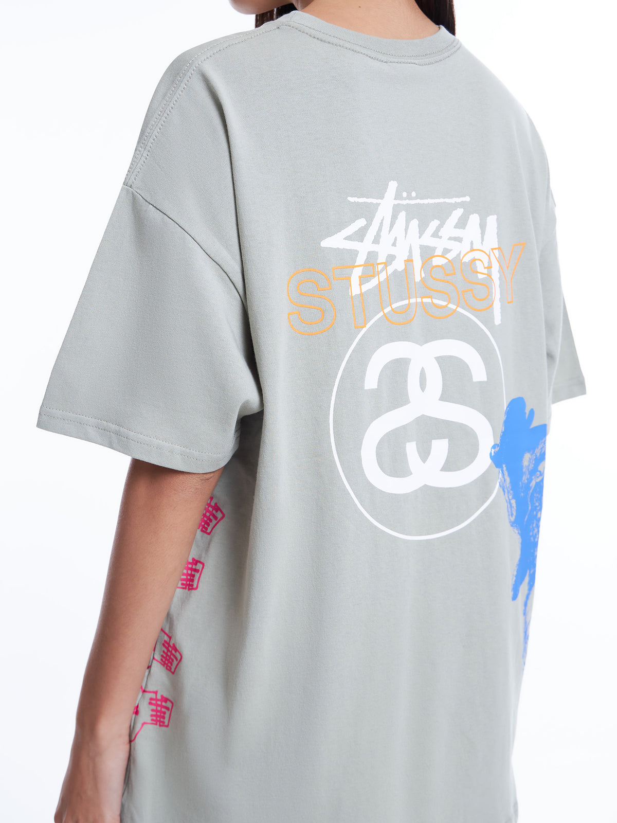 Stussy Strike Relaxed T-Shirt | Olive Grey