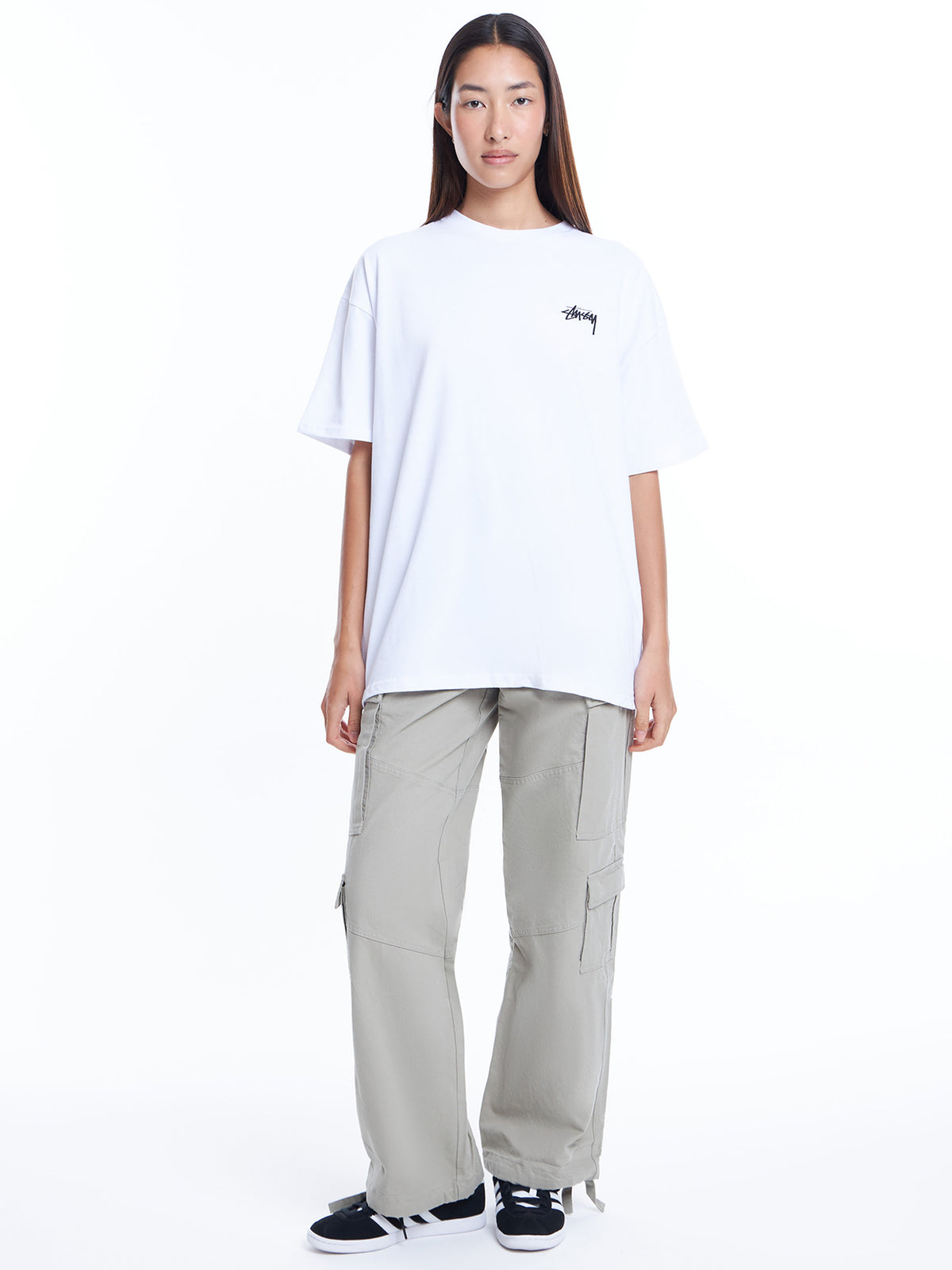 Stussy Fuzzy Dice Heavyweight Relaxed T-Shirt | Off White