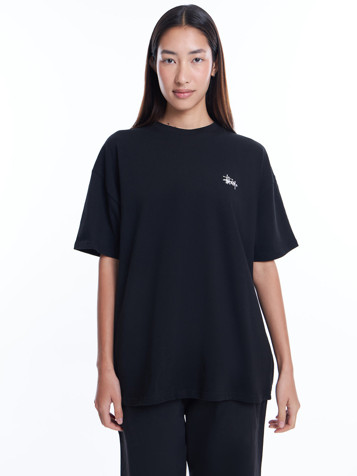 Stussy Shadow Graffiti Heavyweight Relaxed T-Shirt | Black