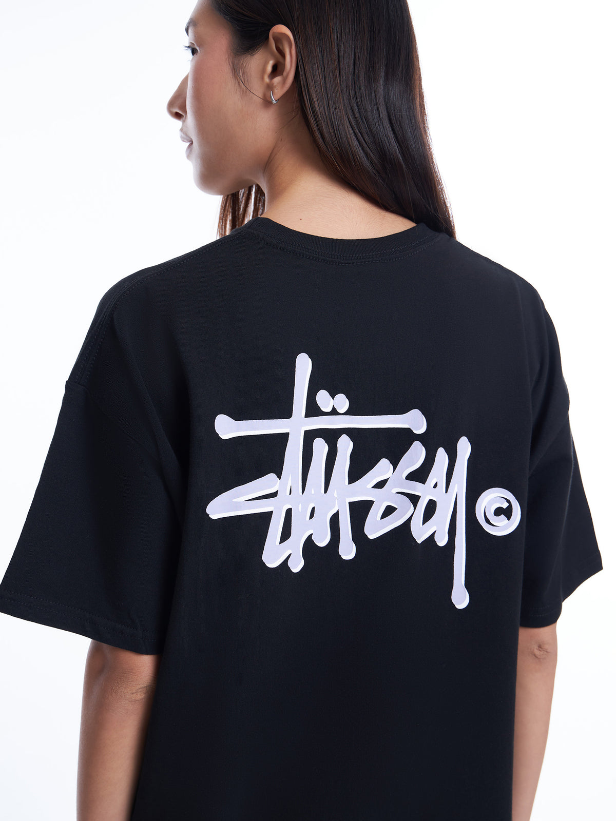 Stussy Shadow Graffiti Heavyweight Relaxed T-Shirt | Black