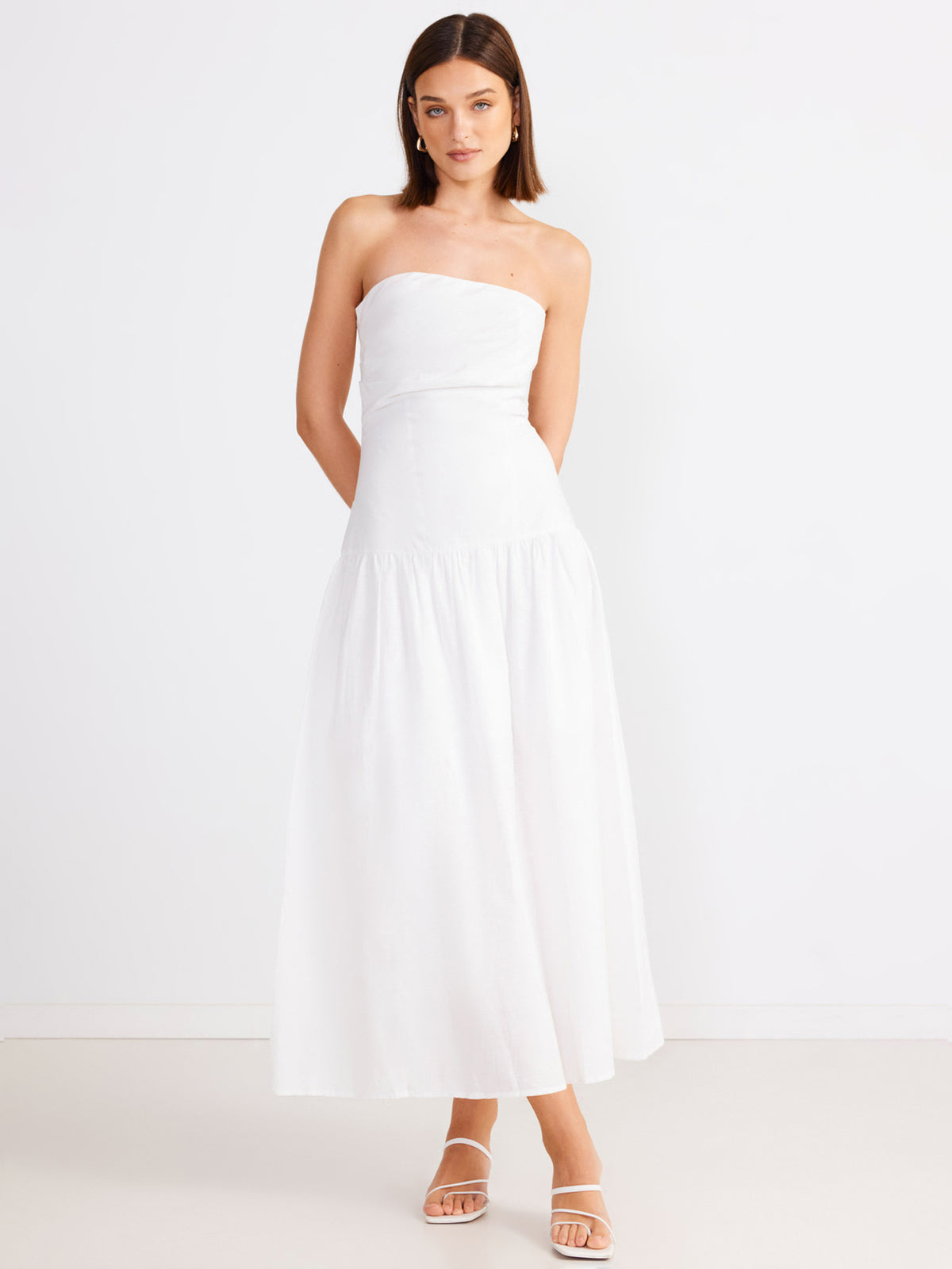 SNDYS Stella Maxi Dress | White