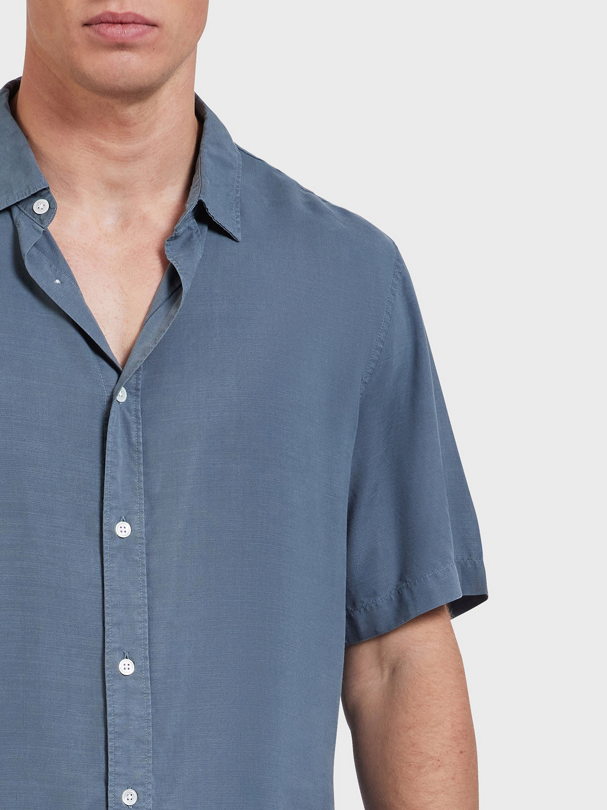 Academy Brand Stevens Short Sleeve Shirt in Harbour Blue | Harbour Blue