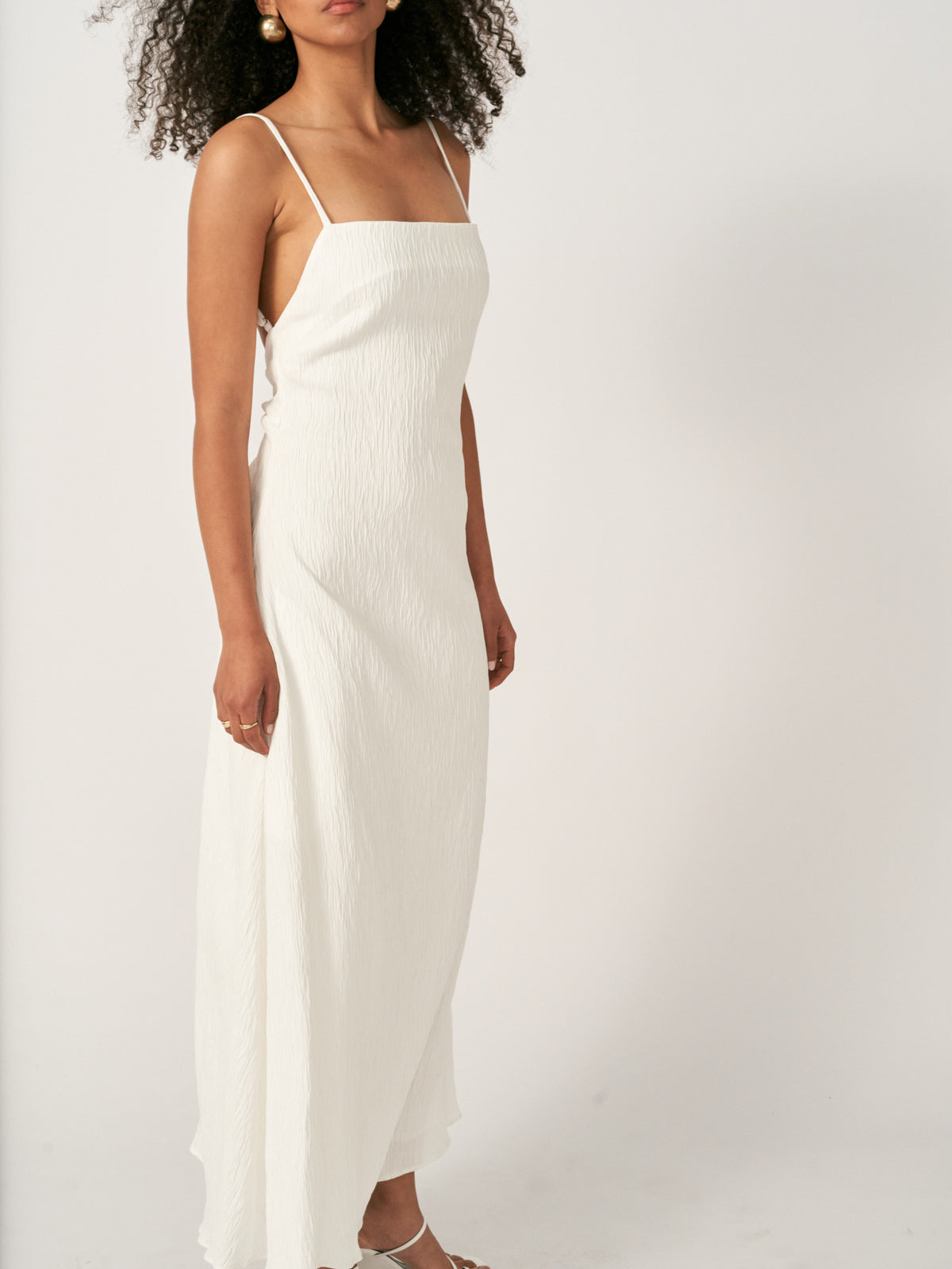 Sovere Georgia Maxi Dress in White | White