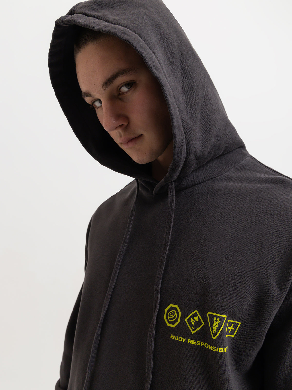 Ksubi Enjoy Biggie Hoodie in Faded Black | Faded Blac